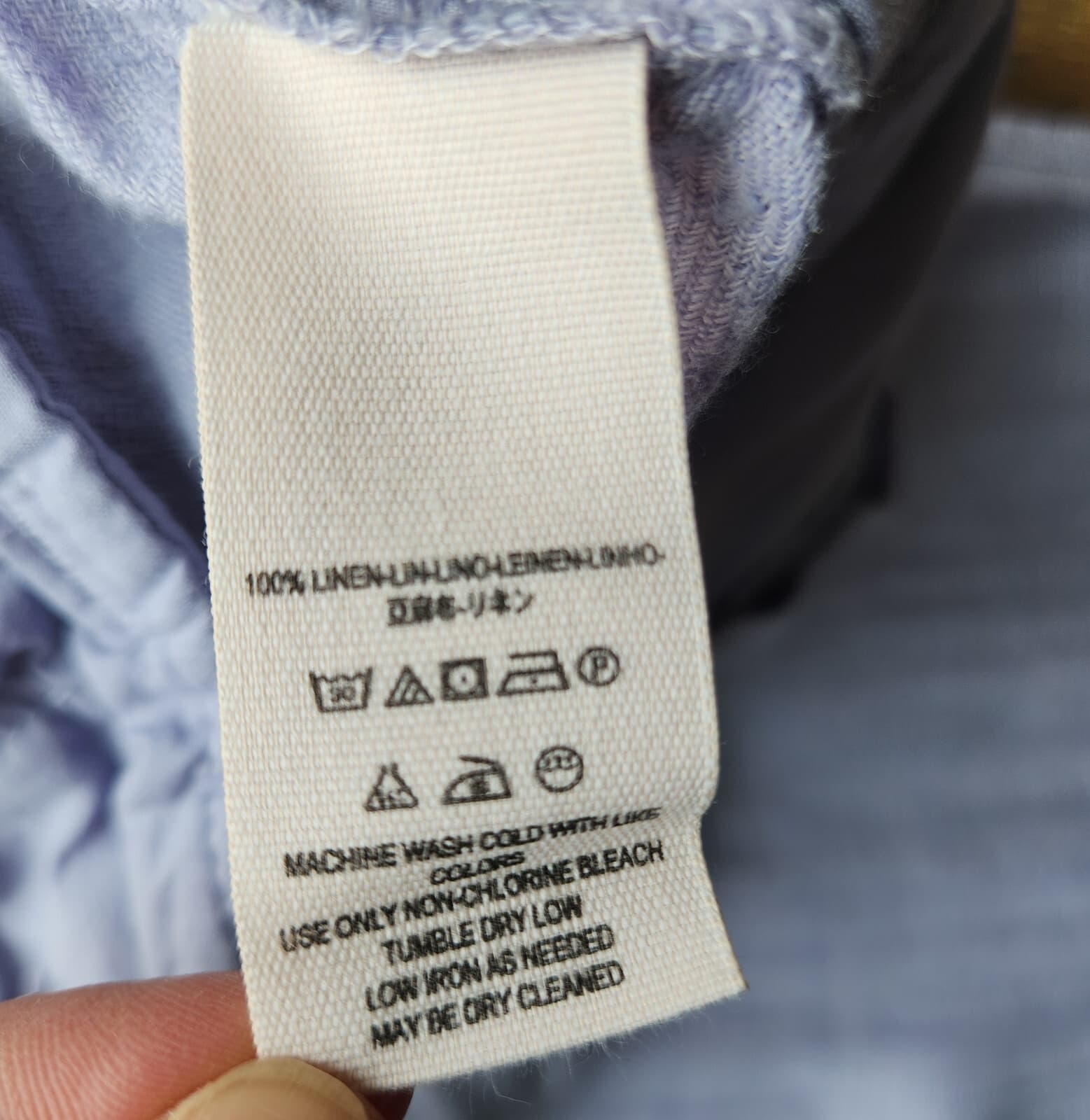 Free People Only Over You 100% Linen Paper-Bag Pants Elastic Waist Lavender Sz.M - Thumbnail 10