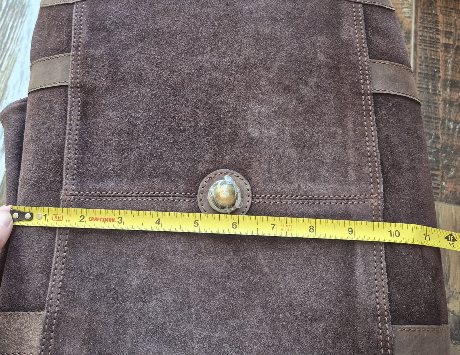 Australian Bag Outfitters Brown Suede Leather Travel Carry-On Weekend Duffle Bag - Thumbnail 15