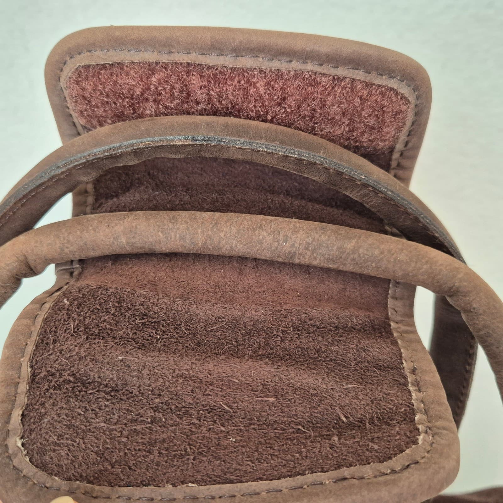 Australian Bag Outfitters Brown Suede Leather Travel Carry-On Weekend Duffle Bag - Thumbnail 5