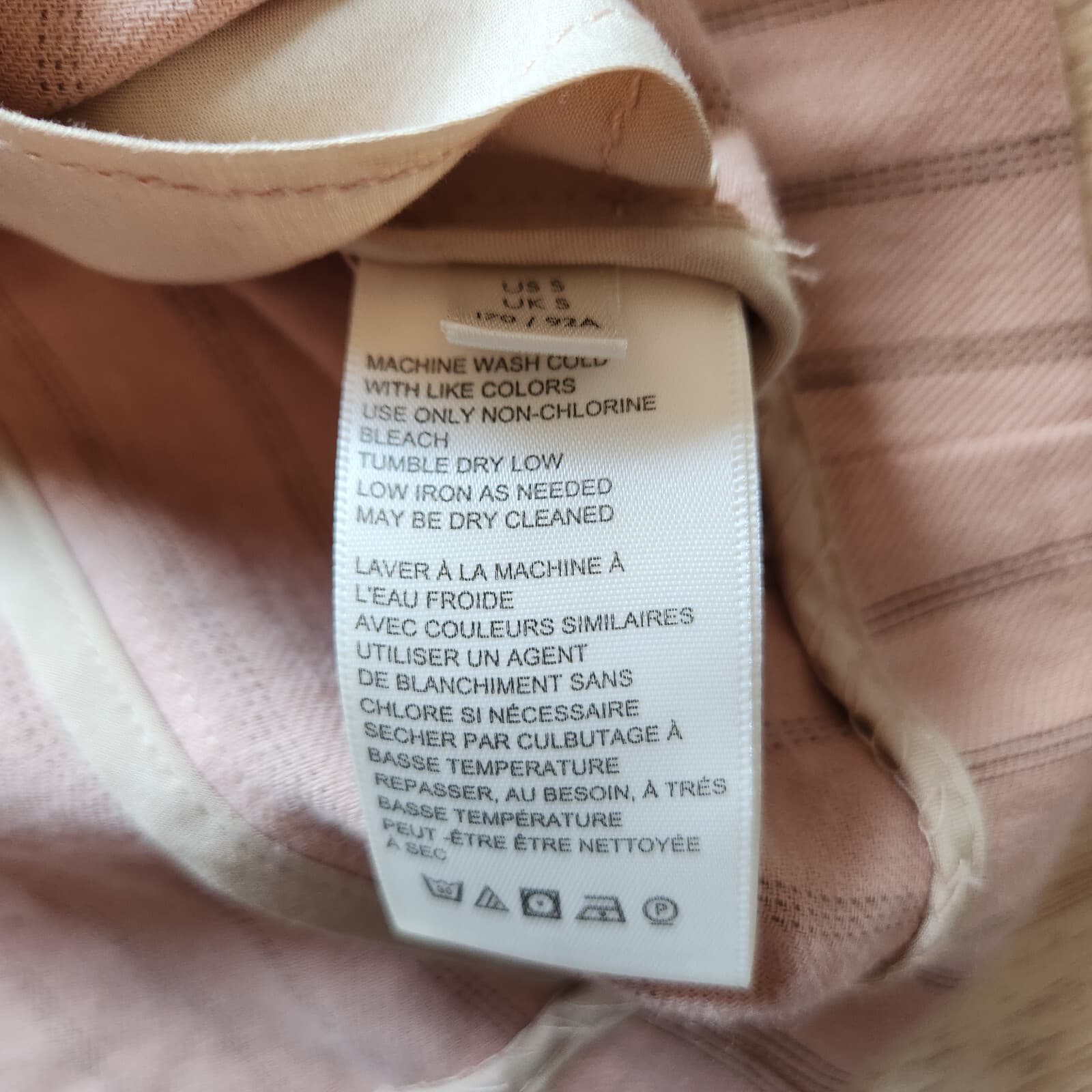 NWoT We The Free Linen Blend Slouchy Vida Blazer Button Strip Dusty Mauve Sz.S - Thumbnail 9