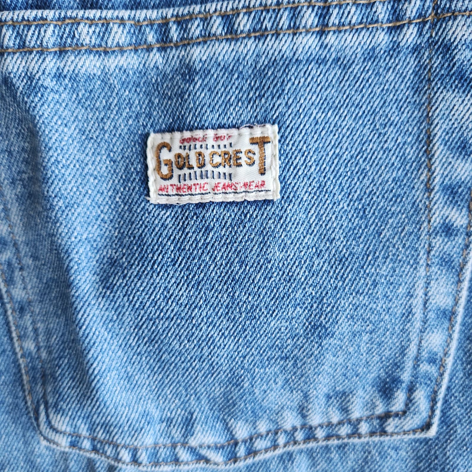 Vintage Bugle Boy Gold Chest High Waist Slim-Fitted Jeans Zip Blue Women's 12 - Thumbnail 8