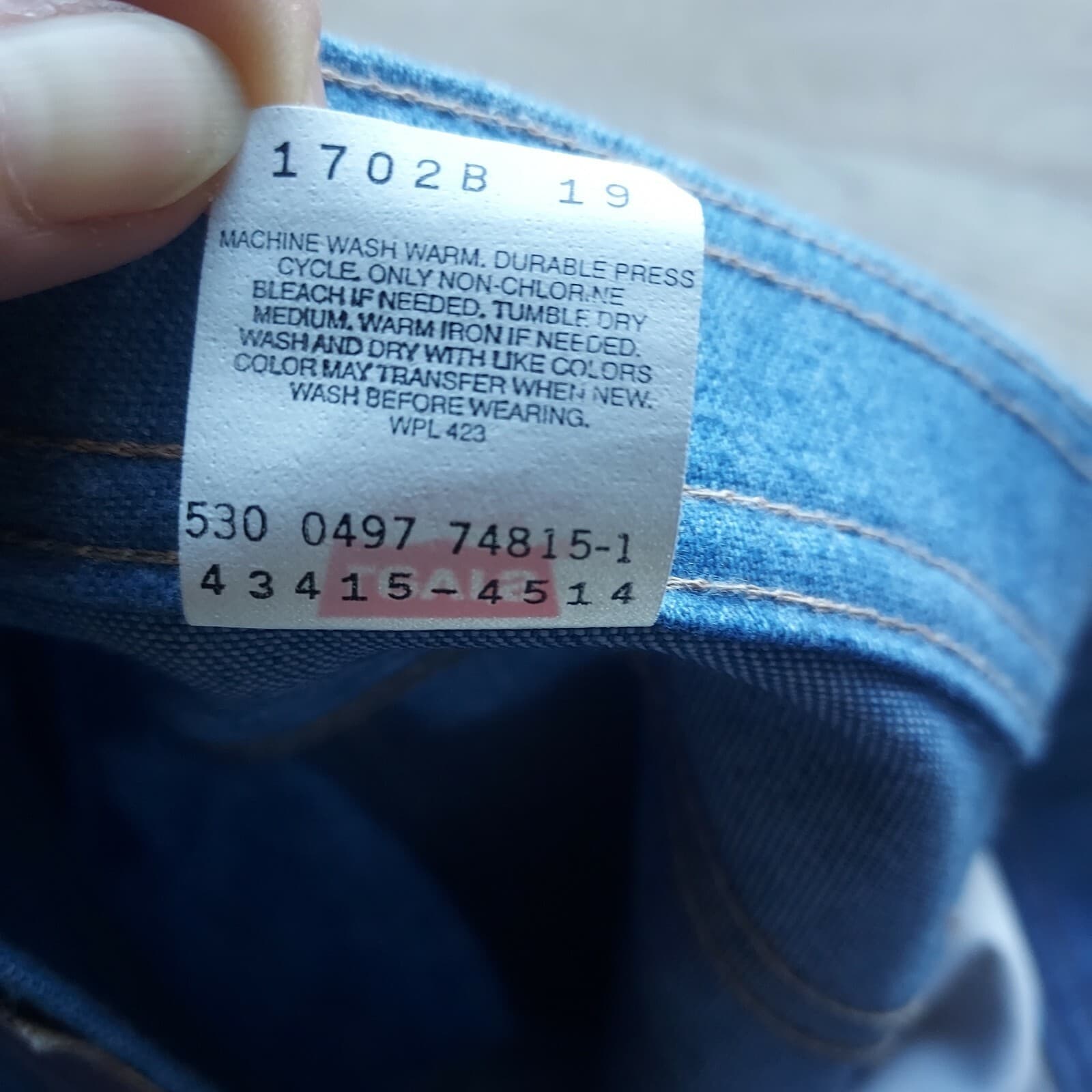 Vintage'90s Levi's Action Jeans Brown-Tap Straight Blue Men 38x30 Made in USA - Thumbnail 9