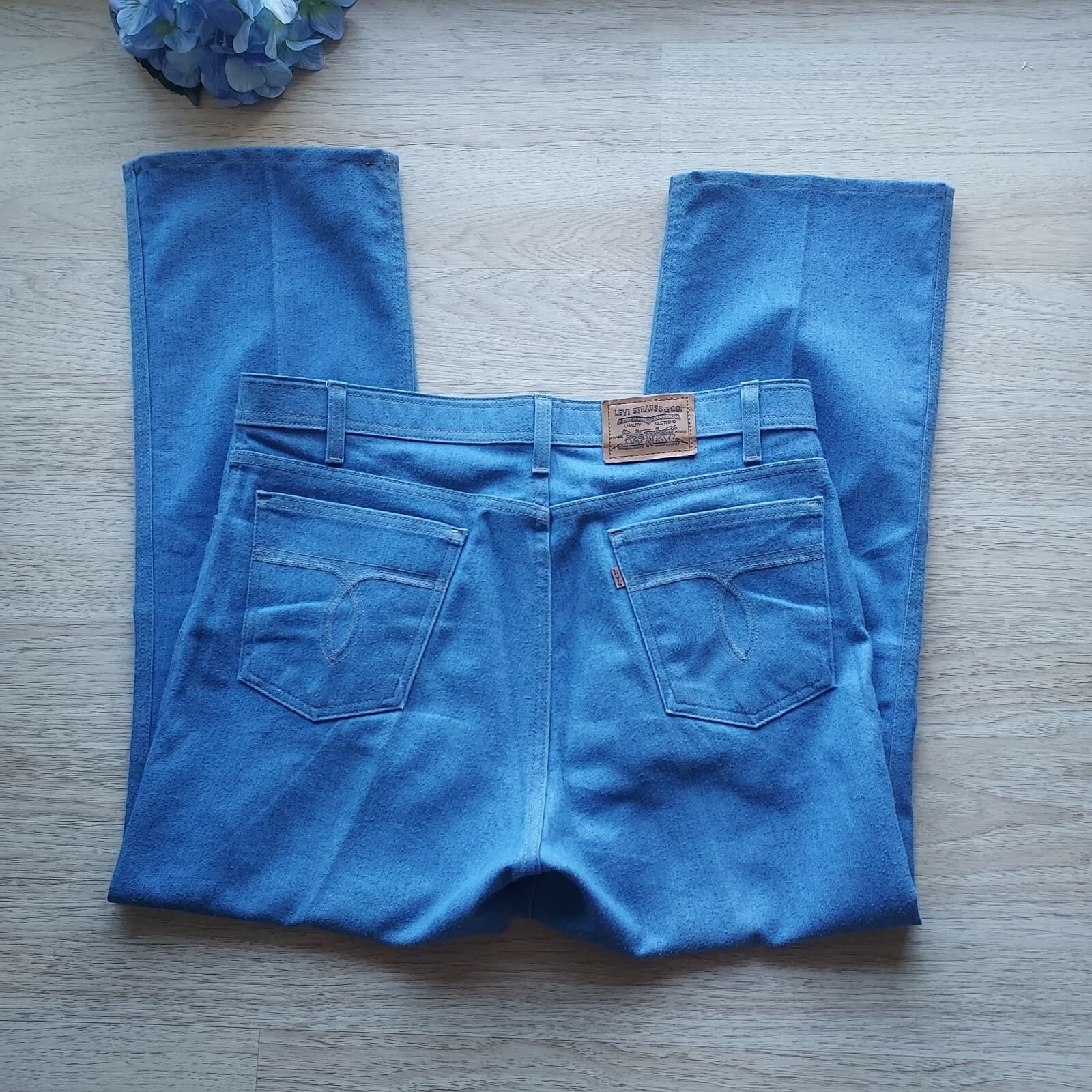 Vintage'90s Levi's Action Jeans Brown-Tap Straight Blue Men 38x30 Made in USA - Thumbnail 7