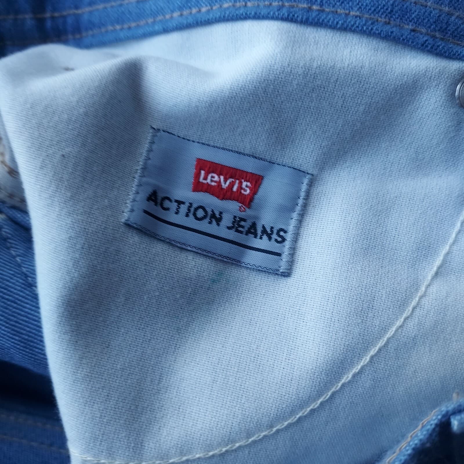 Vintage'90s Levi's Action Jeans Brown-Tap Straight Blue Men 38x30 Made in USA - Thumbnail 10