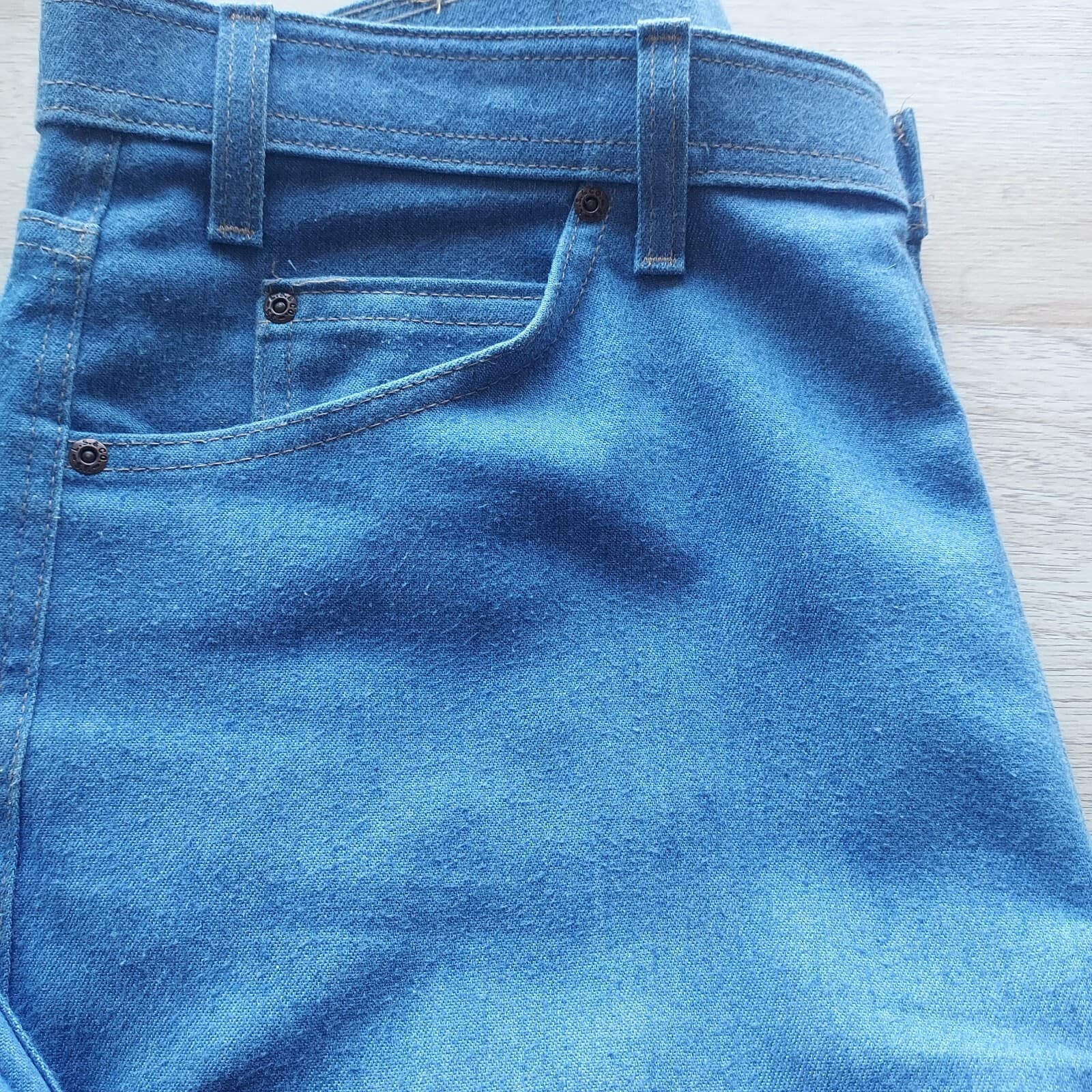Vintage'90s Levi's Action Jeans Brown-Tap Straight Blue Men 38x30 Made in USA - Thumbnail 5