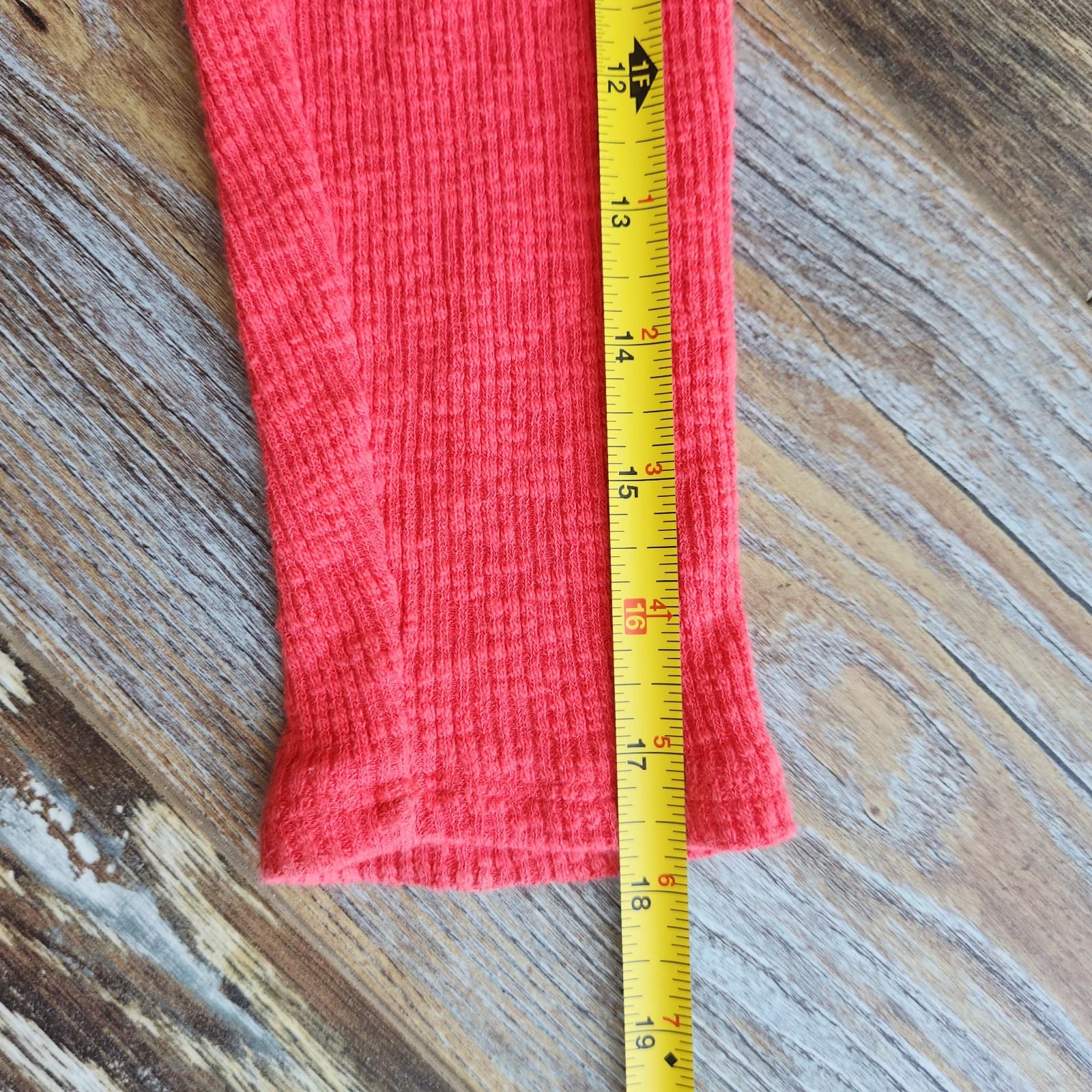 We The Free Casey Rib Knit Oversize Sweater Mock Neck Long Sleeve Fiery Red XS - Thumbnail 13