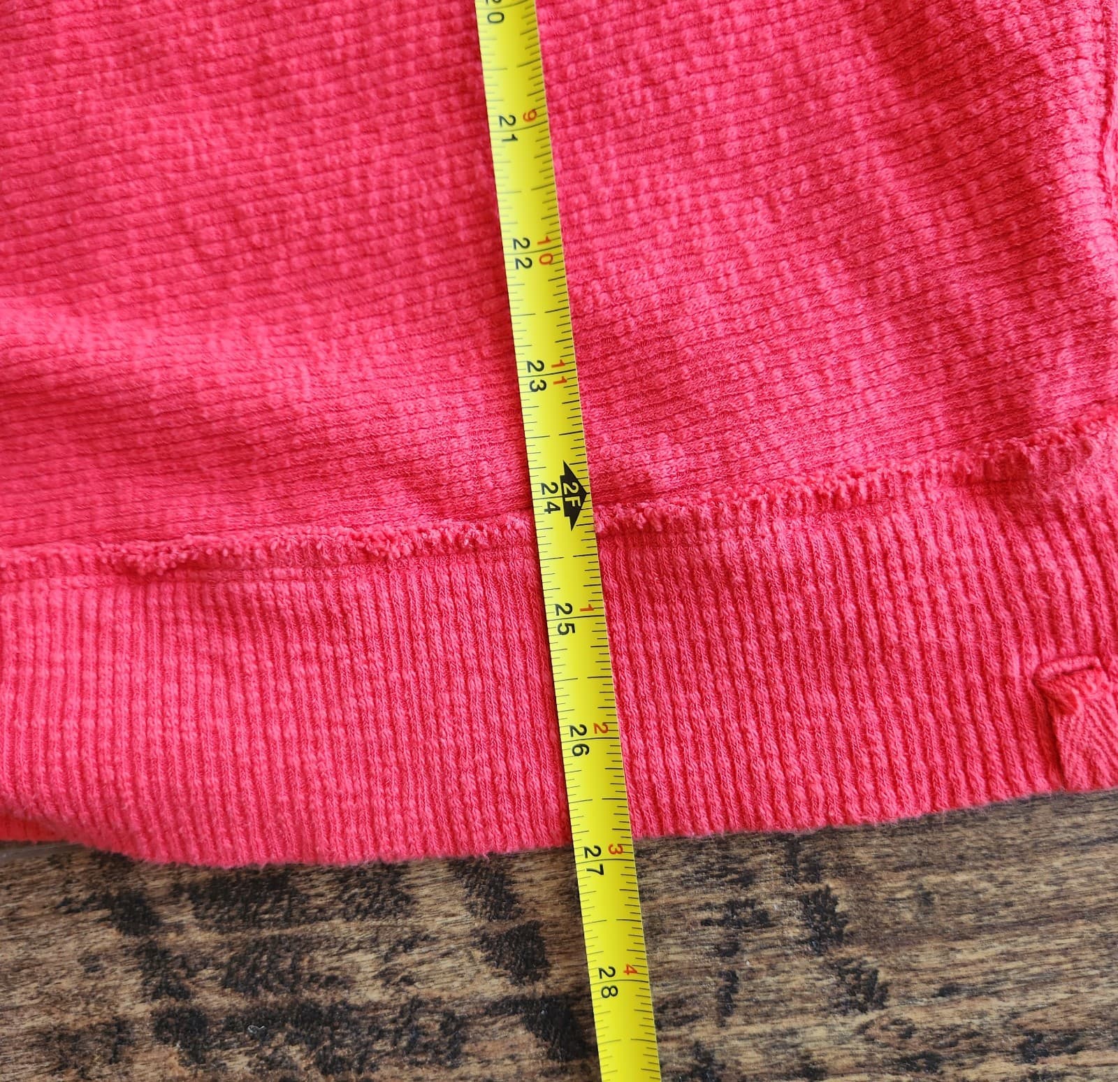 We The Free Casey Rib Knit Oversize Sweater Mock Neck Long Sleeve Fiery Red XS - Thumbnail 14