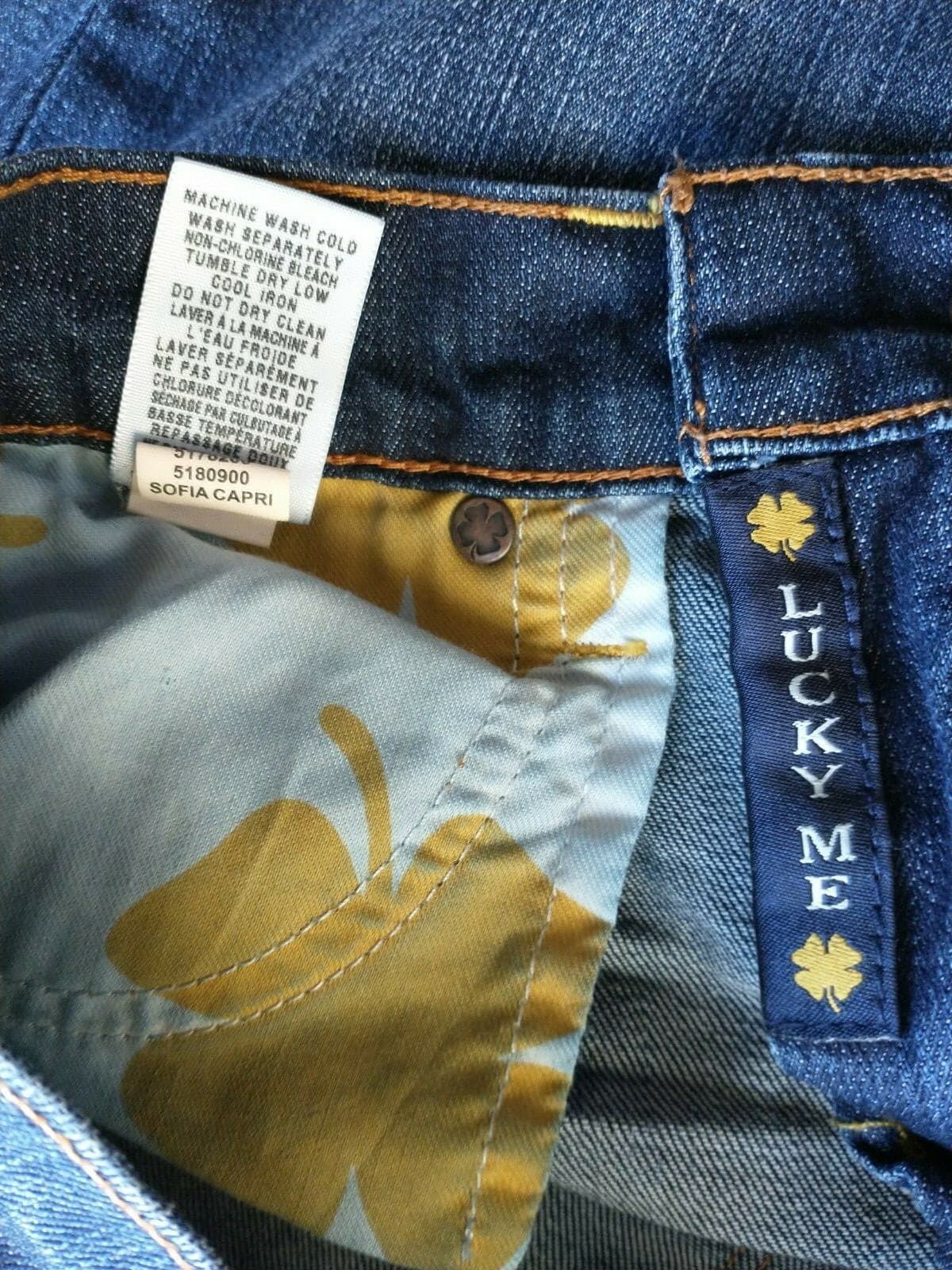 Lucky Brand Sofia Capri Women Jeans Cotton Blend Medium Wash Sz.8/29 - Thumbnail 8