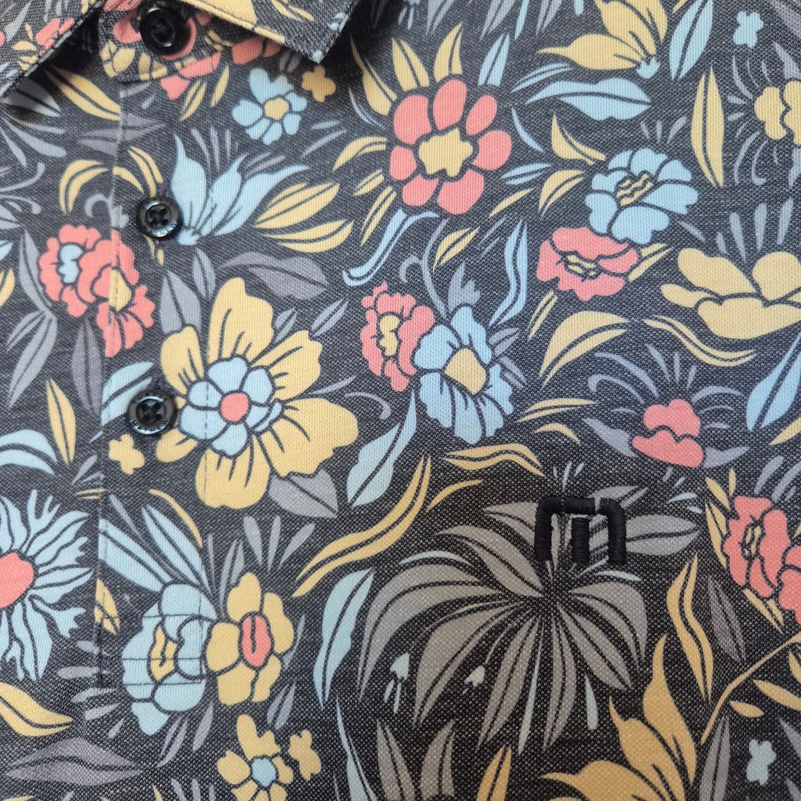 Travis Mattew Floral Featherweight Day Cruise Polo Shirt Men's XXL *Embroidered - Thumbnail 8