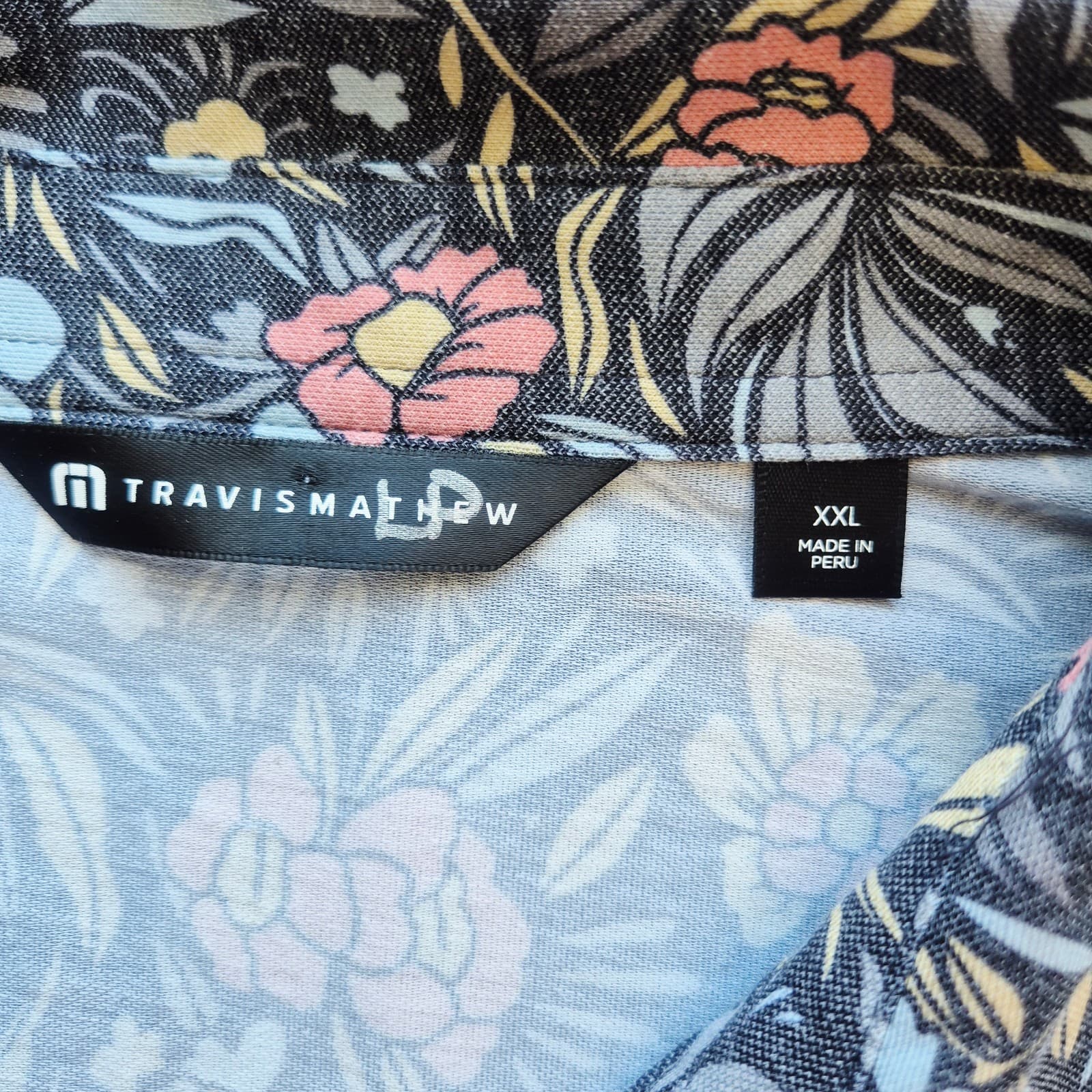 Travis Mattew Floral Featherweight Day Cruise Polo Shirt Men's XXL *Embroidered - Thumbnail 10