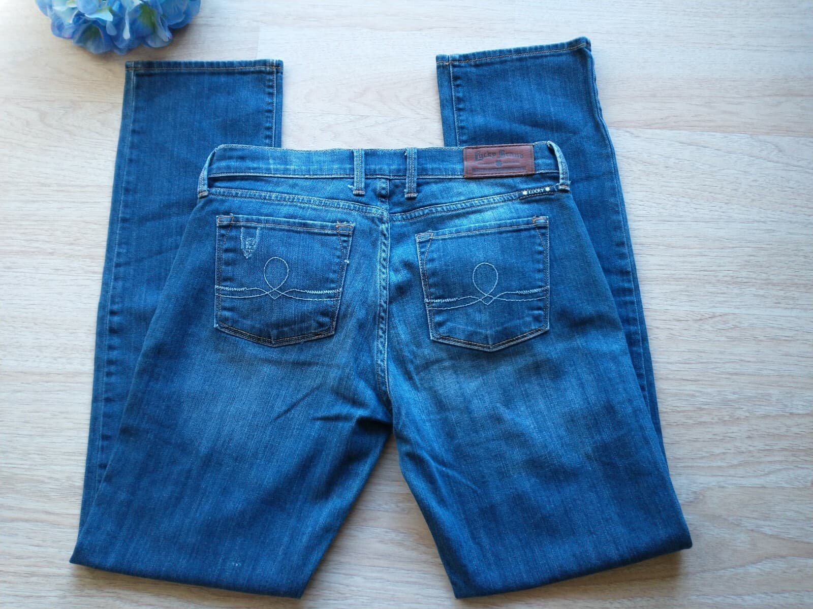 Lucky Brand Sofia Straight Women Jeans Cotton Blend Medium Wash Sz.6/28 - Thumbnail 5