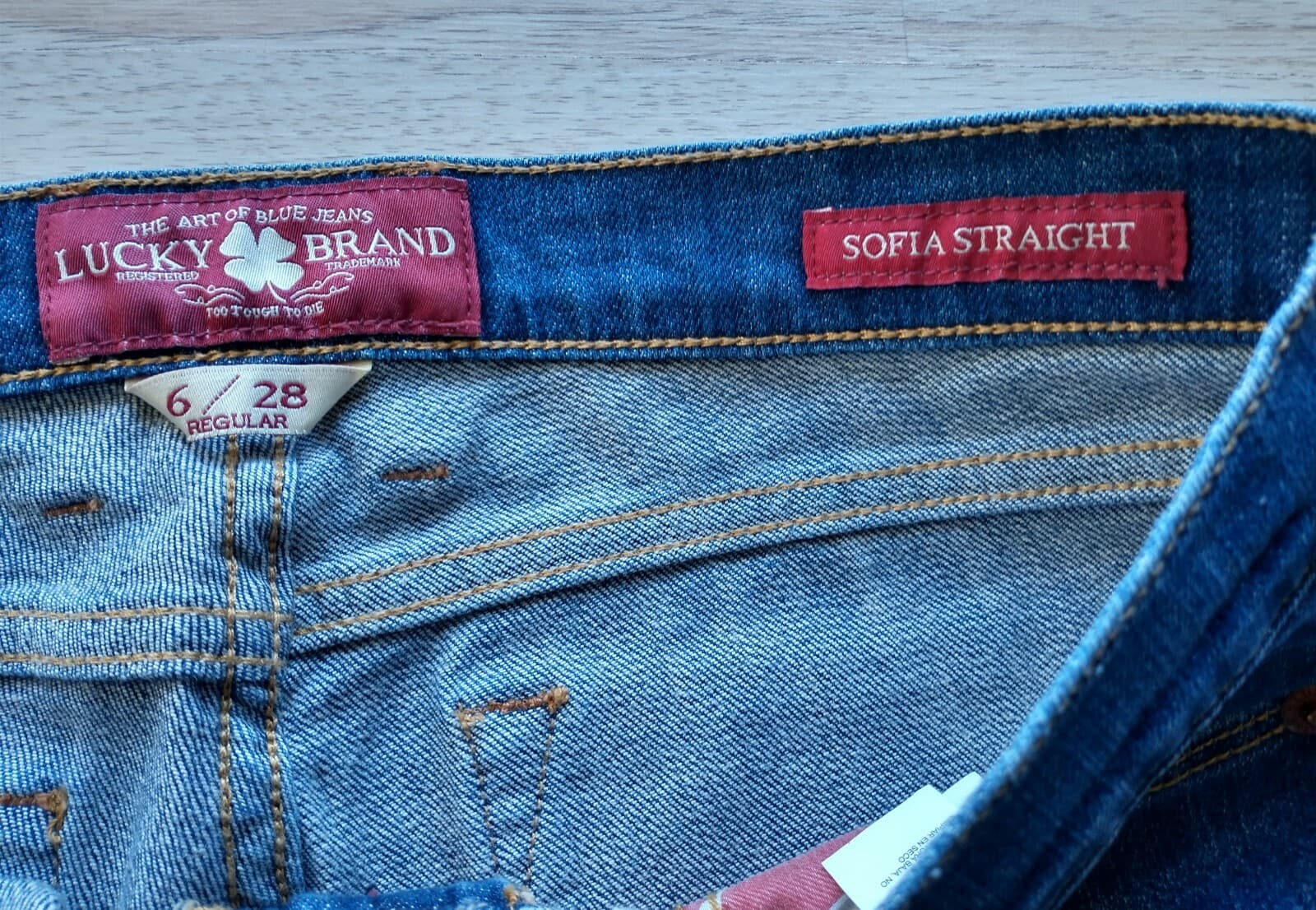 Lucky Brand Sofia Straight Women Jeans Cotton Blend Medium Wash Sz.6/28 - Thumbnail 7