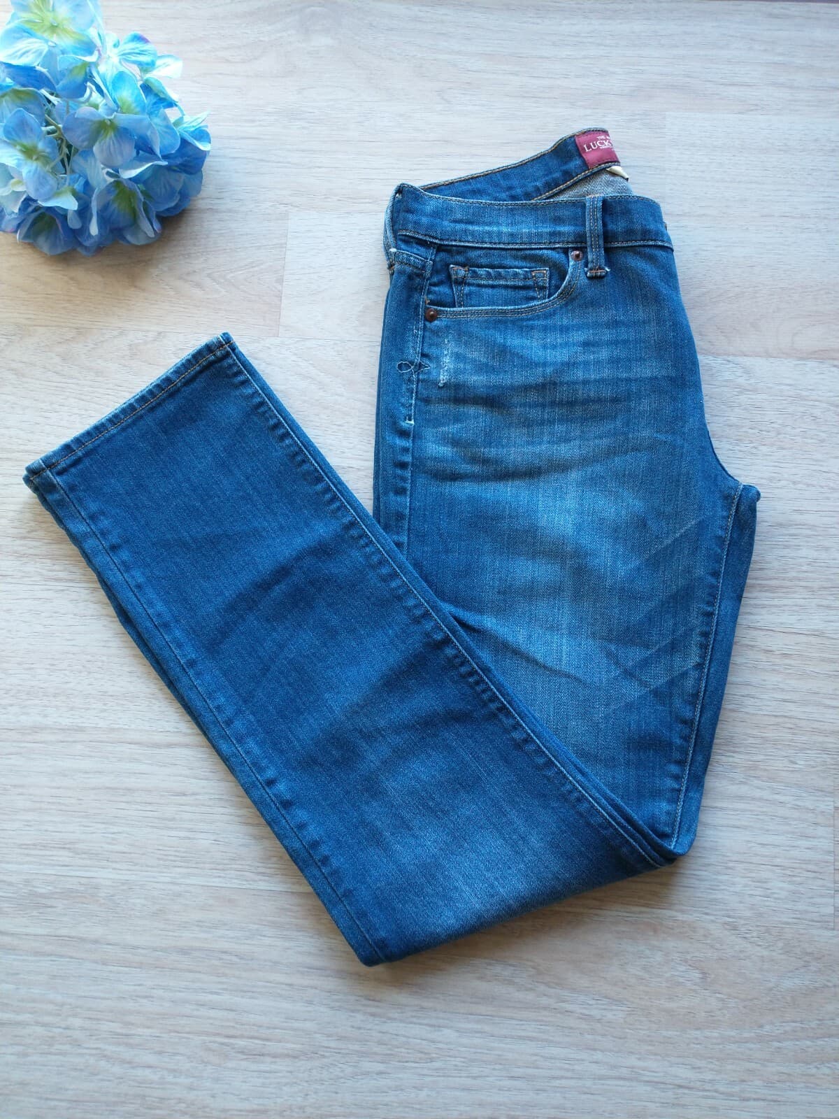 Lucky Brand Sofia Straight Women Jeans Cotton Blend Medium Wash Sz.6/28 - Thumbnail 2