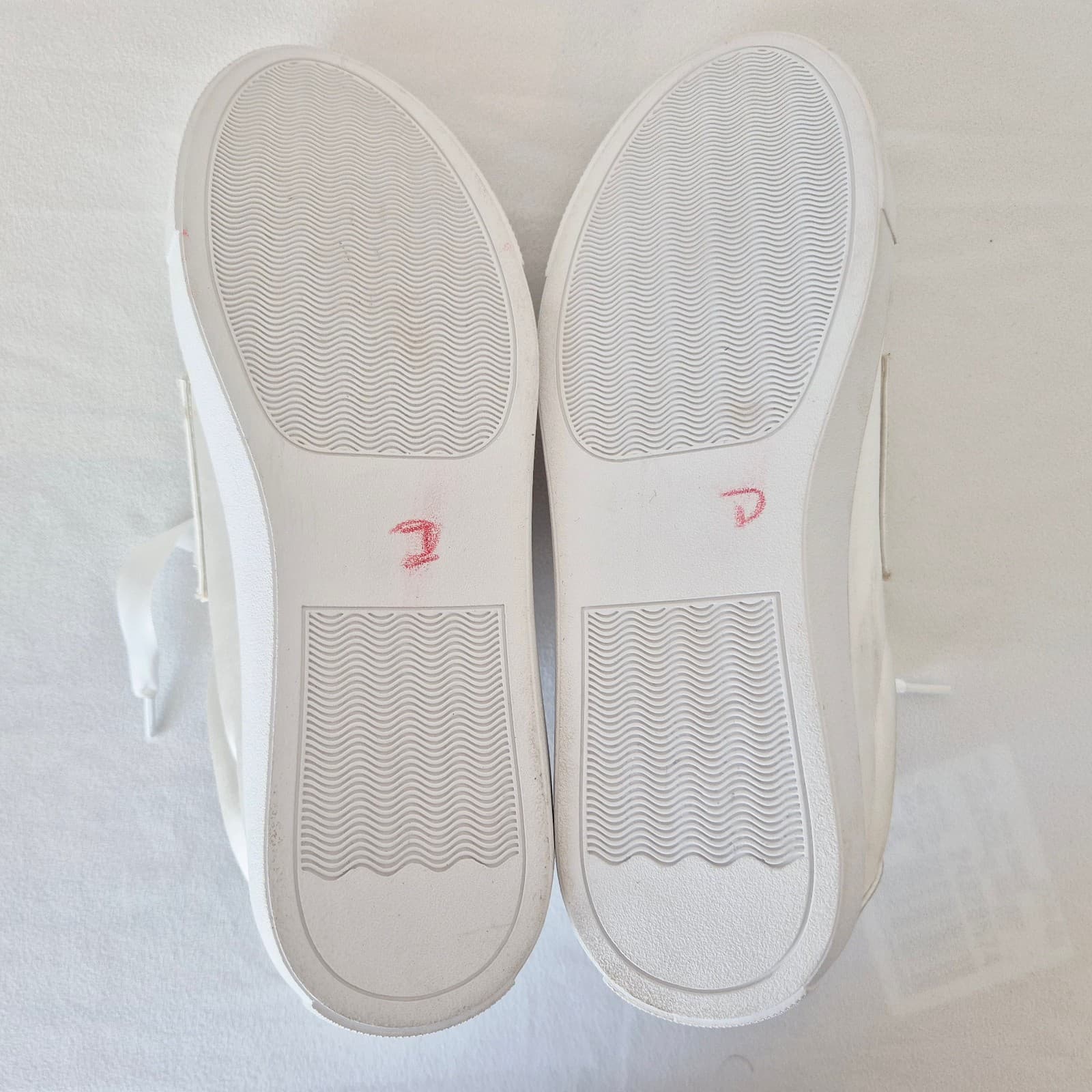 Betsey Johnson Women's 7.5 Liana Rhinestone Bride Sneakers White Satin Fabric - Thumbnail 9