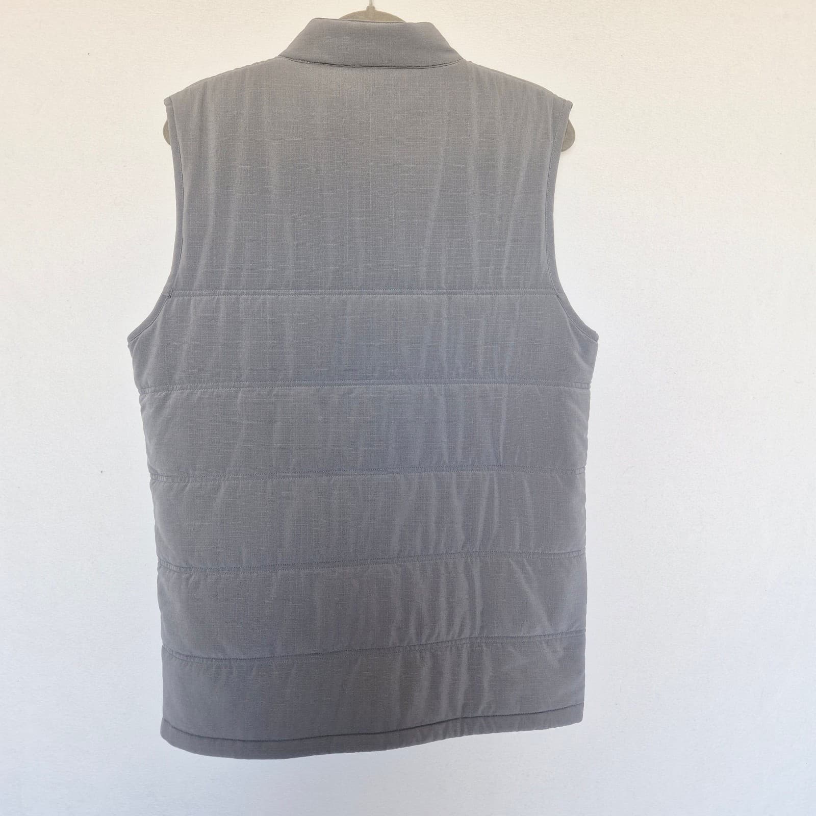 Travis Mathew Cold Bay Quilted Puffer Vest Full-Zip Pocket Heather Grey Men's M - Thumbnail 4