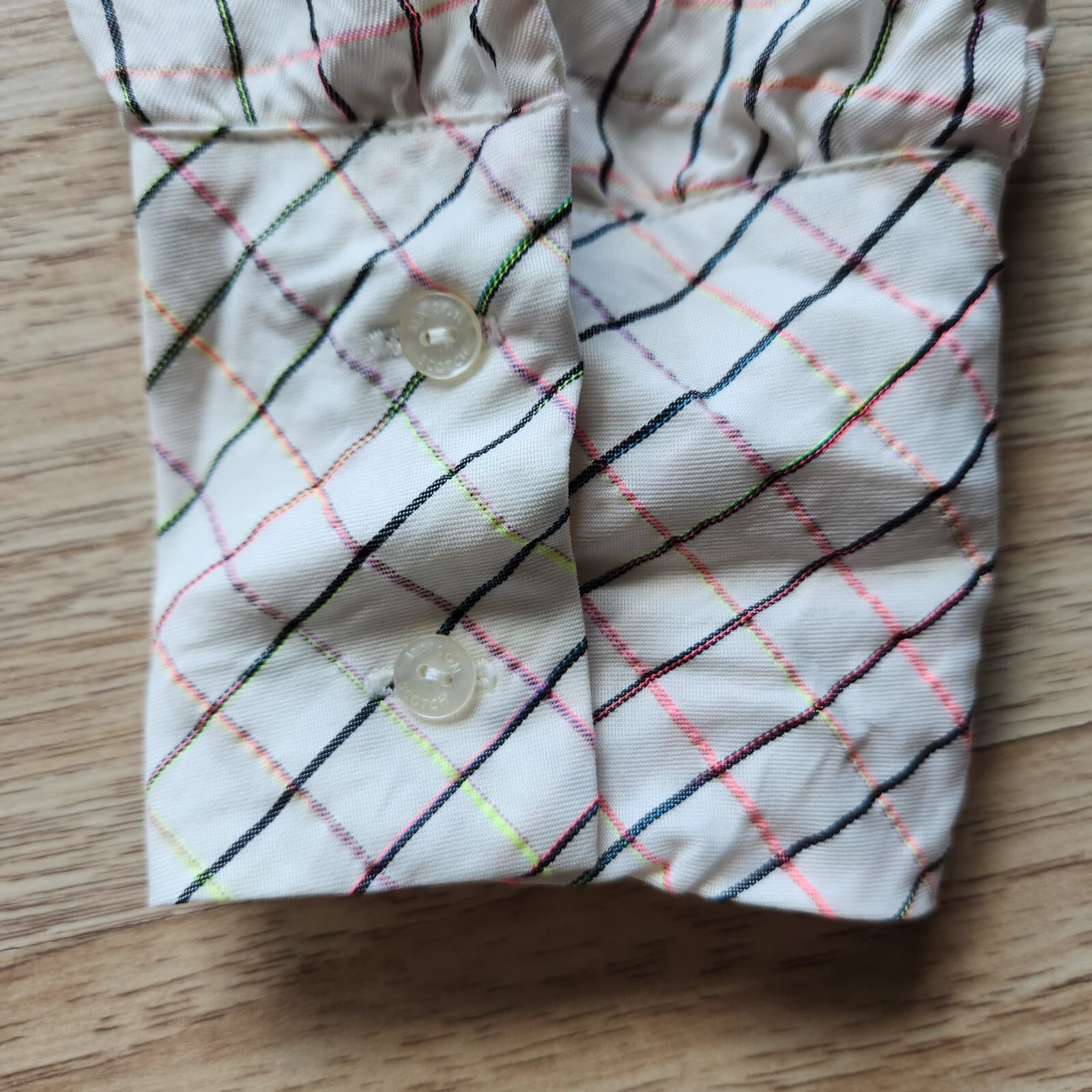 Scotch & Soda Maison Scotch Aloha Hula Check Tunic Shirt Button-Up White Women M - Thumbnail 7