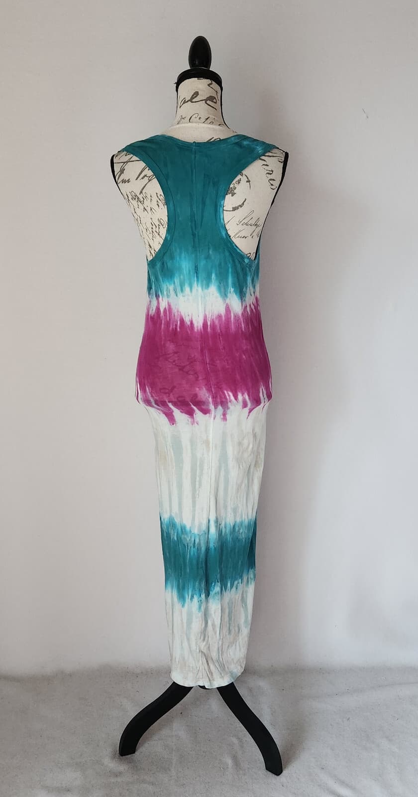 Young Fabulous & Broke Tie Dye Maxi Tank Dress Sleeveless Multicolor Cotton Sz.S - Thumbnail 5