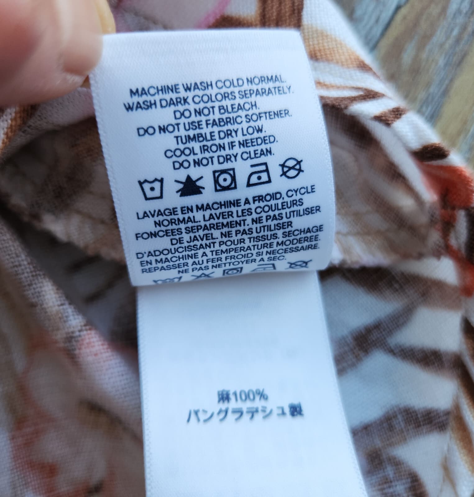 Lands' End Linen Tropical Floral Resort Dress Sleeveless Pocket Multicolor Sz.M - Thumbnail 12