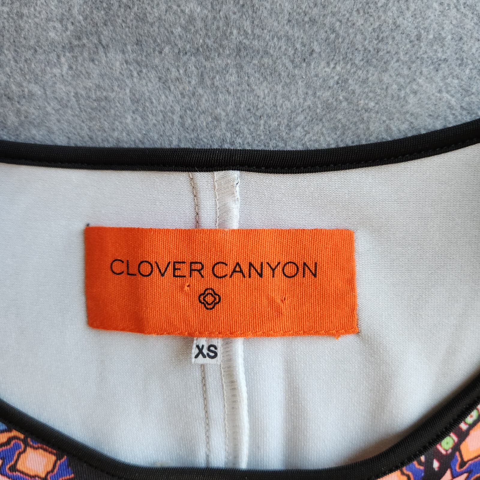 Clover Canyon Stained Glass Printed Mini Dress Long Sleeve Knit Multicolor Sz.XS - Thumbnail 6