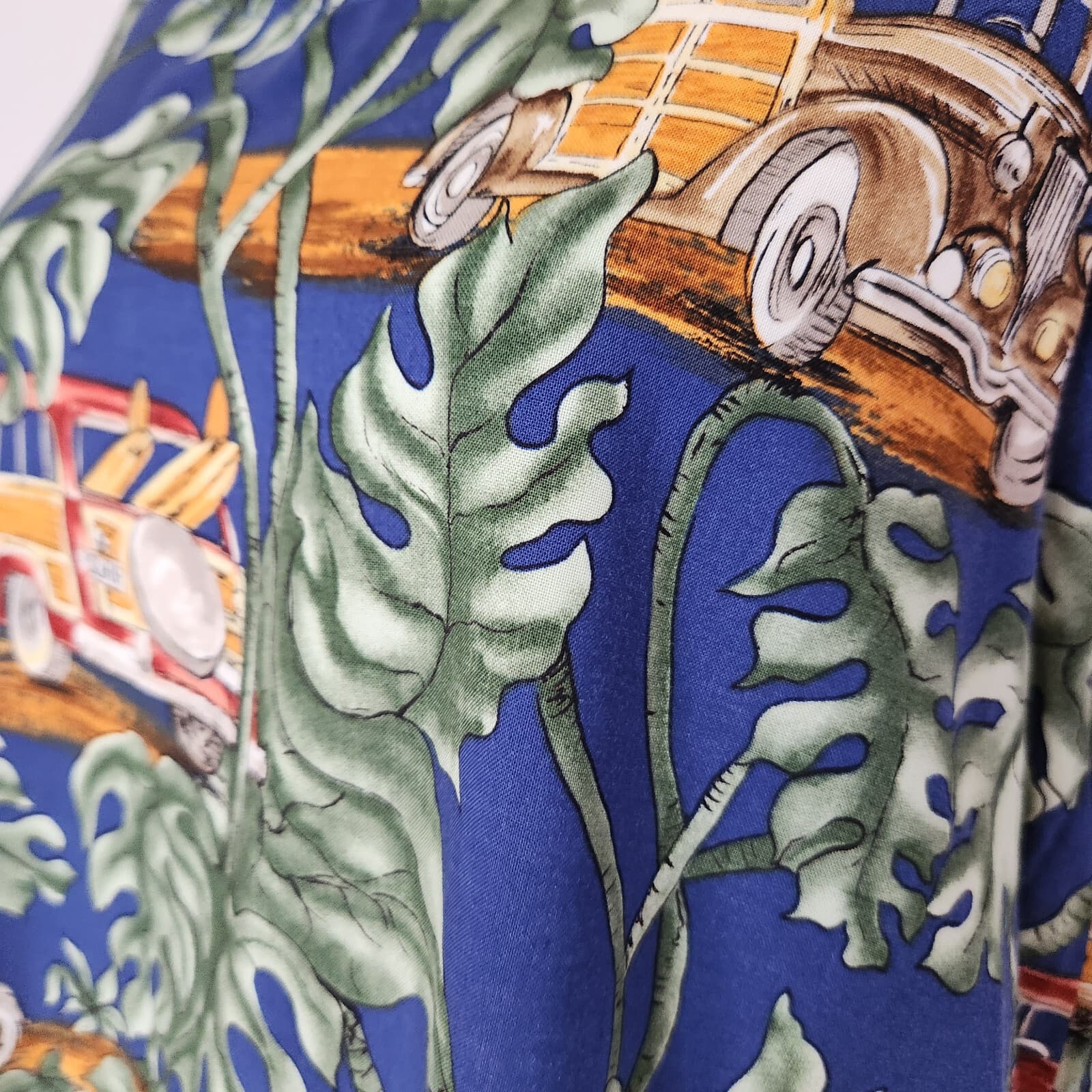 Malia Nicole Holiday Tropical Hawaii Shift Dress Sleeveless Cotton Blend Sz.L - Thumbnail 4