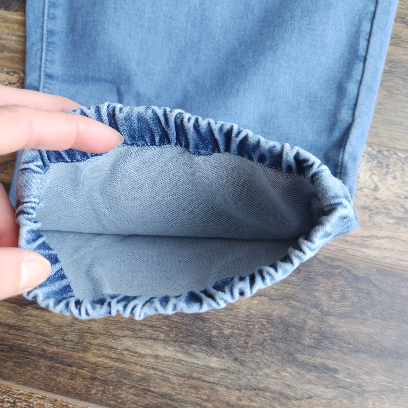 NWT Madewell Sweatpant Jogger Jeans Slouchy Relaxed Elastic Waist Blue Women XXL - Thumbnail 5