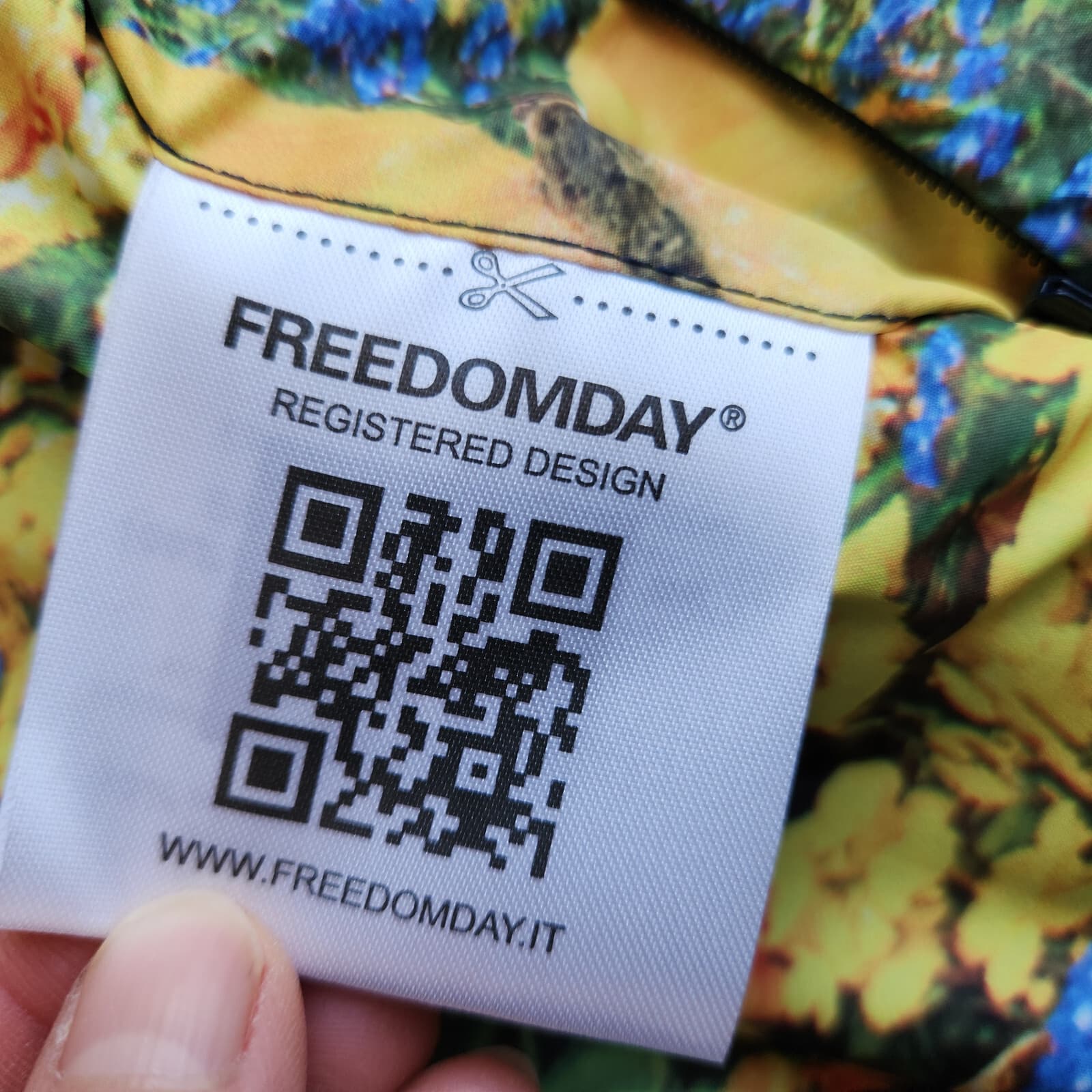 FREEDOMDAY Jane Puffer Hooded Reversibel Jacket Zip-Up Floral Solid Blue Girl 16 - Thumbnail 7