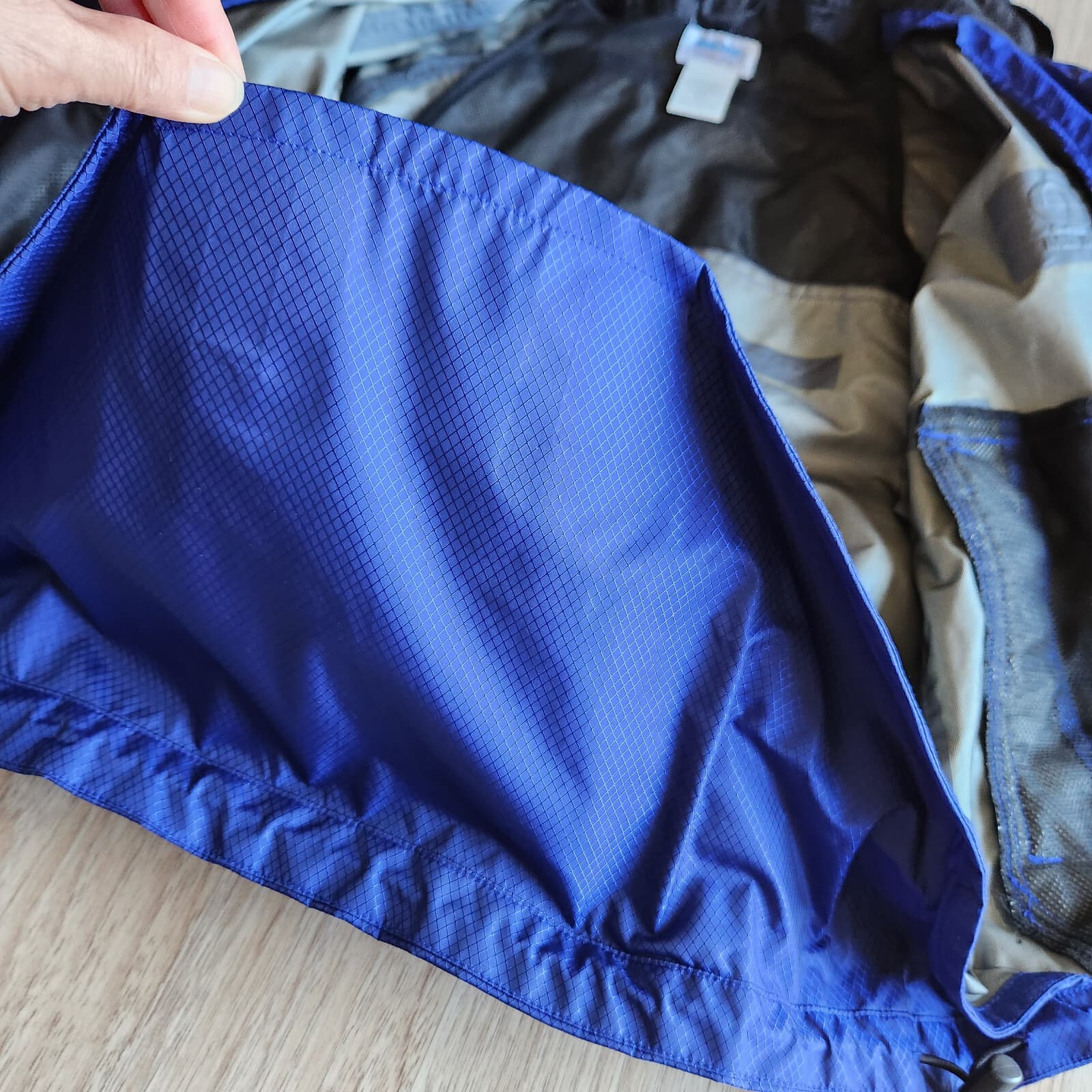 Vintage Pearl Izumi Windbreaker Cycling Jacket Attachable Hood Blue Women's XS - Thumbnail 12