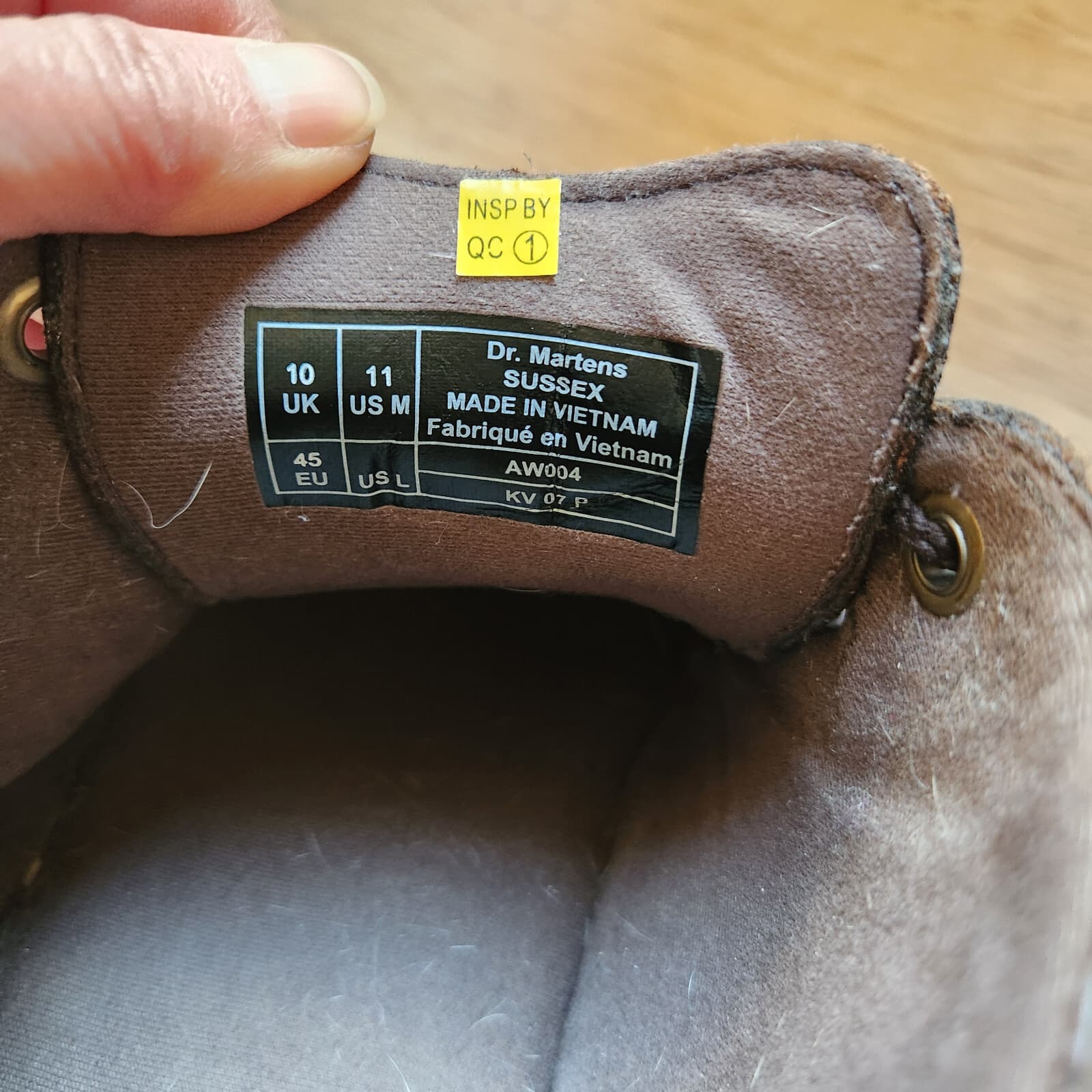 Dr.Martens Sussex Bear Track Chukka Boot Slip Resistant 3-Eye Brown Leather US11 - Thumbnail 12