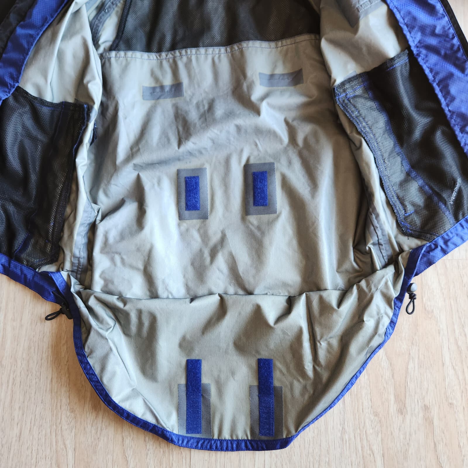 Vintage Pearl Izumi Windbreaker Cycling Jacket Attachable Hood Blue Women's XS - Thumbnail 13