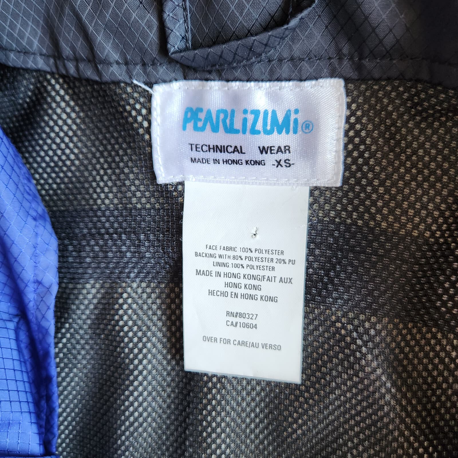 Vintage Pearl Izumi Windbreaker Cycling Jacket Attachable Hood Blue Women's XS - Thumbnail 14