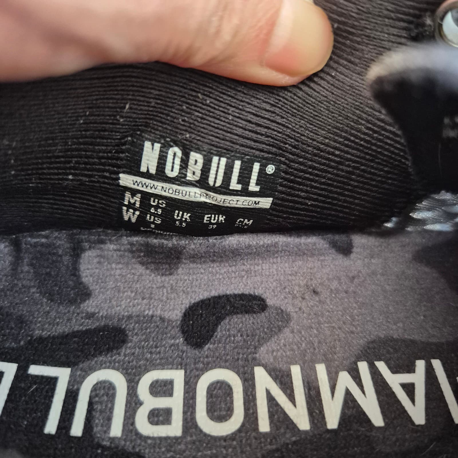 Nobull Mesh Runner Sneakers Lace-Up Flexible Support Black Camo Unisex M6.5 W8 - Thumbnail 10