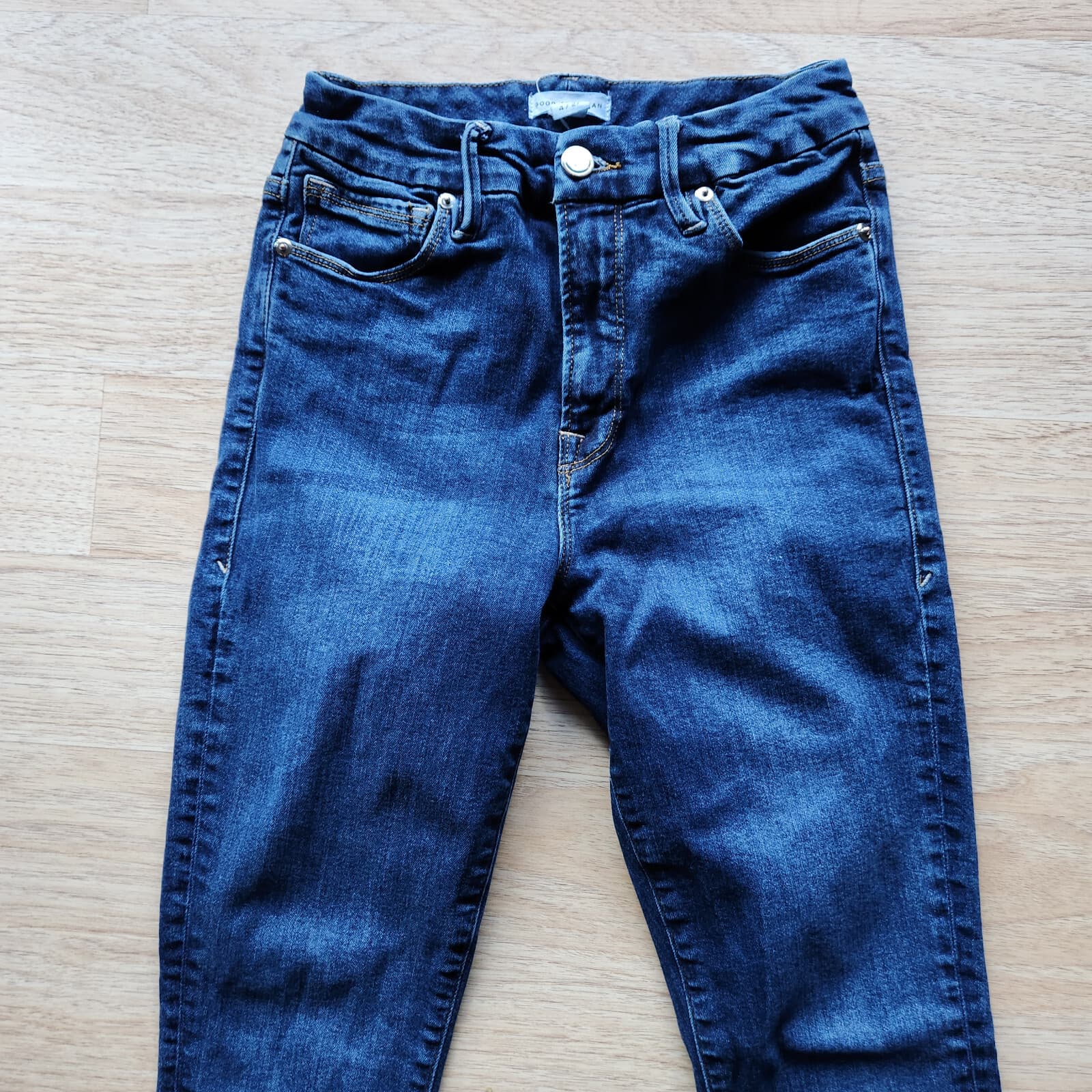 Good American Good Legs High Rise Skinny Jeans Zip Stretch Blue004 Women's 27 - Thumbnail 3