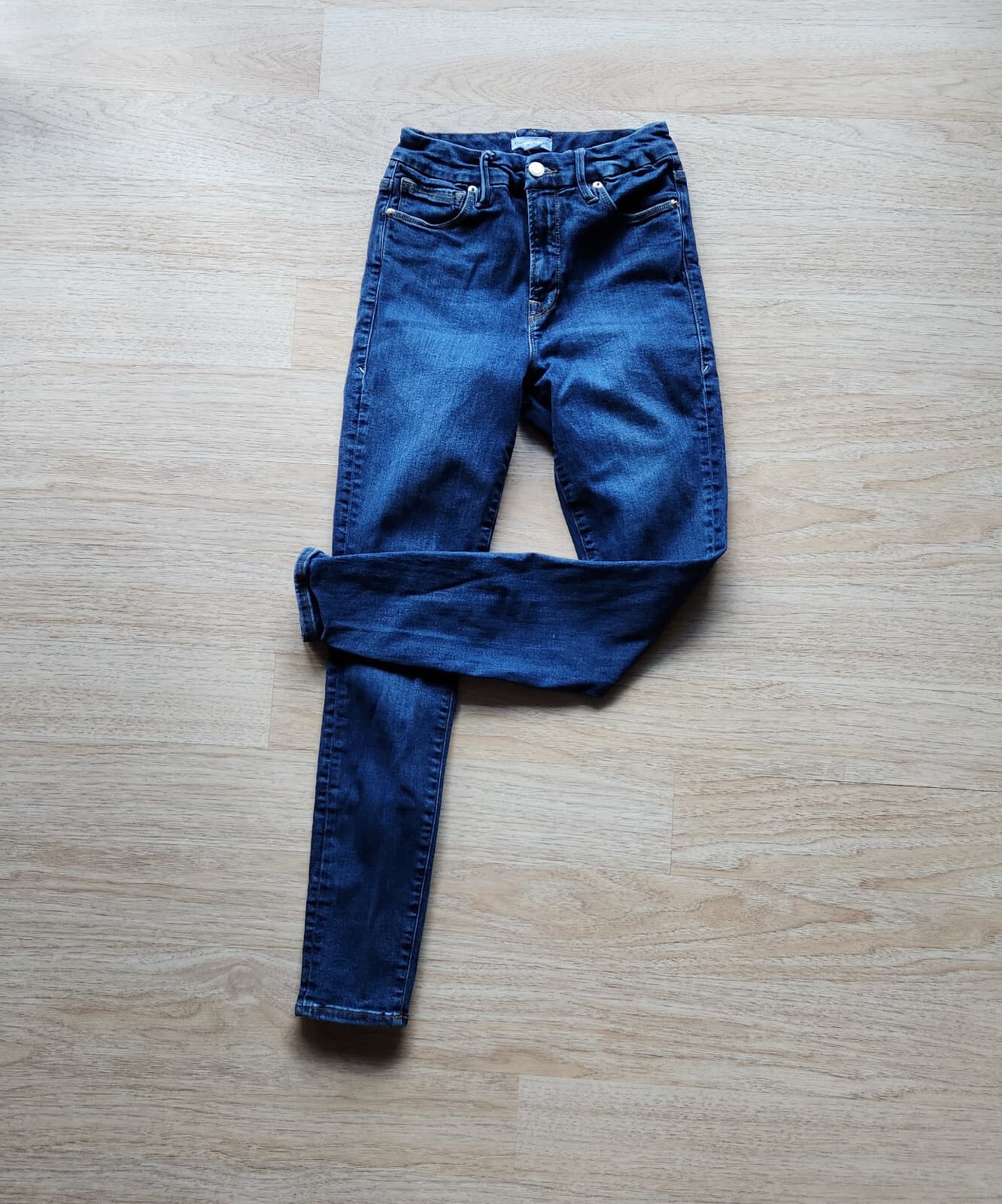 Good American Good Legs High Rise Skinny Jeans Zip Stretch Blue004 Women's 27 - Thumbnail 2