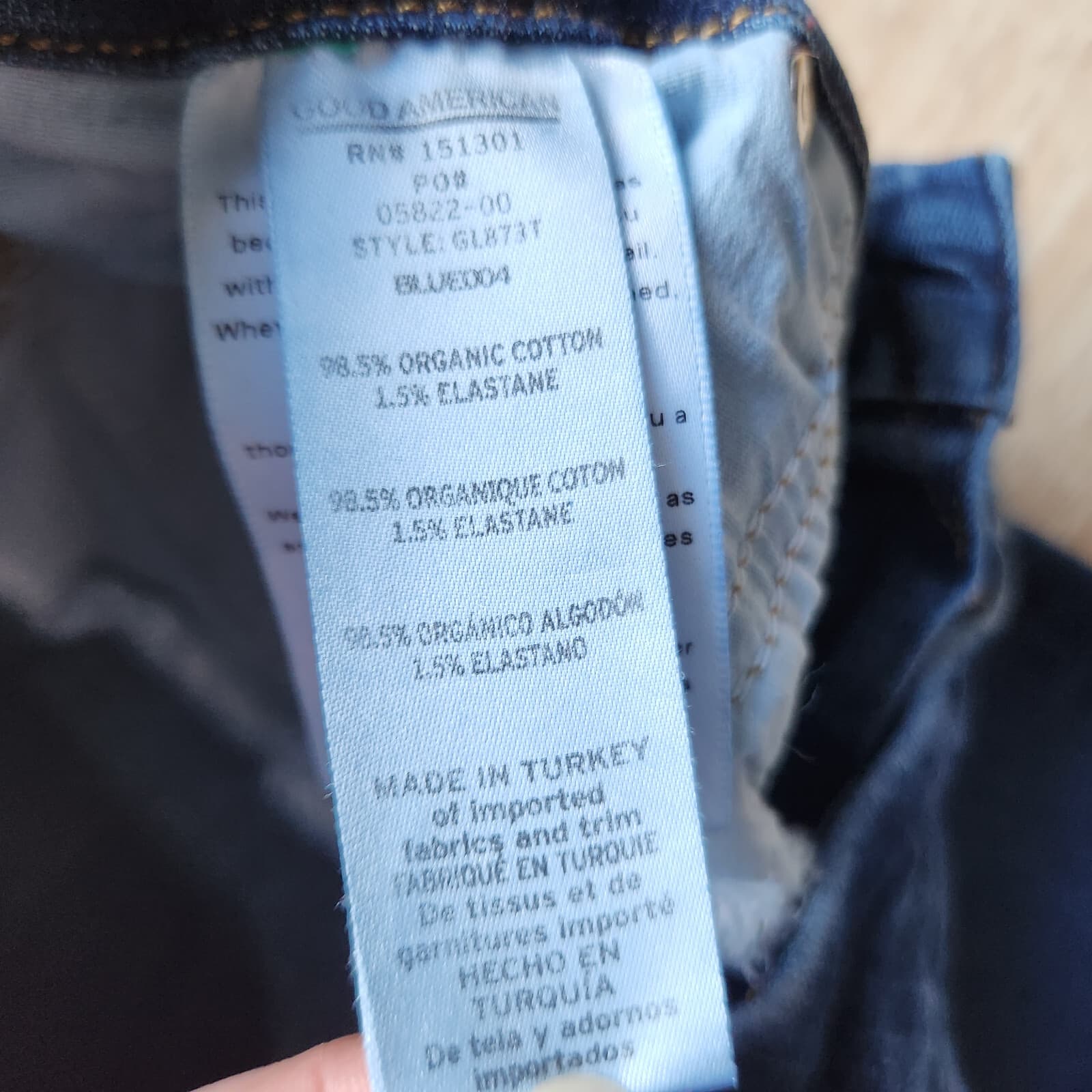 Good American Good Legs High Rise Skinny Jeans Zip Stretch Blue004 Women's 27 - Thumbnail 7