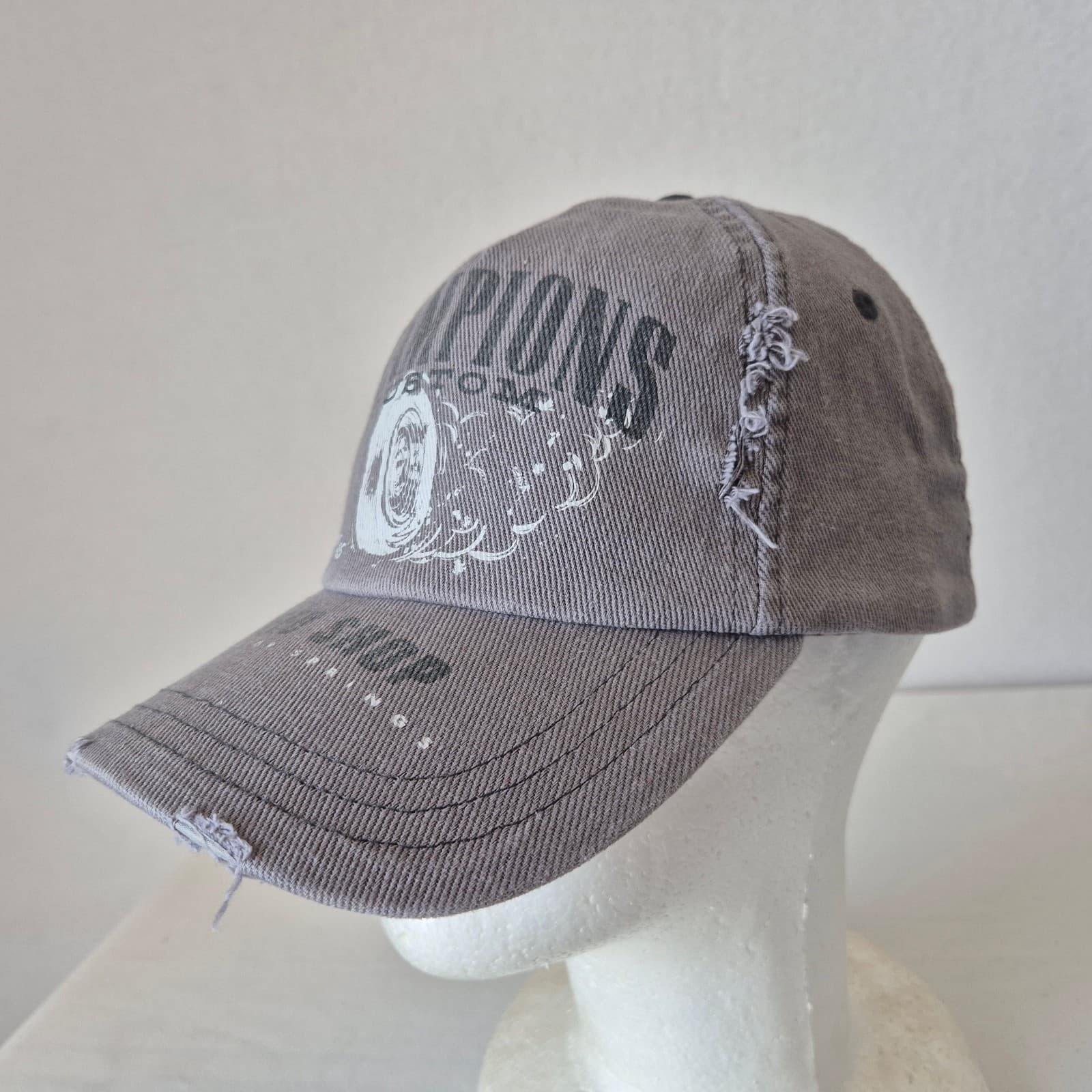 Disney Champions Custom Speed Shop Cotton Twill Distressed Baseball Cap 57-61cm. - Thumbnail 3