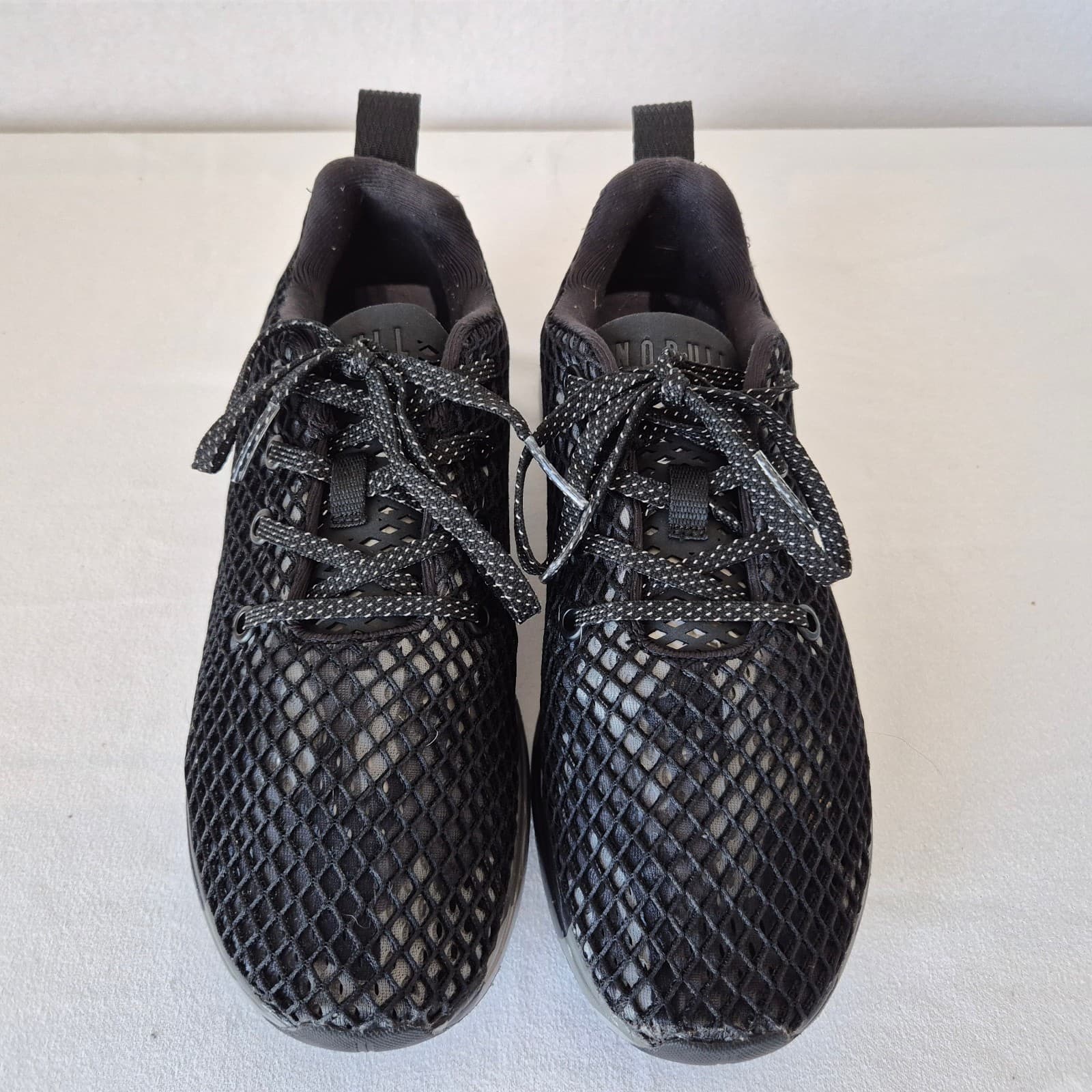 Nobull Mesh Runner Sneakers Lace-Up Flexible Support Black Camo Unisex M6.5 W8 - Thumbnail 3