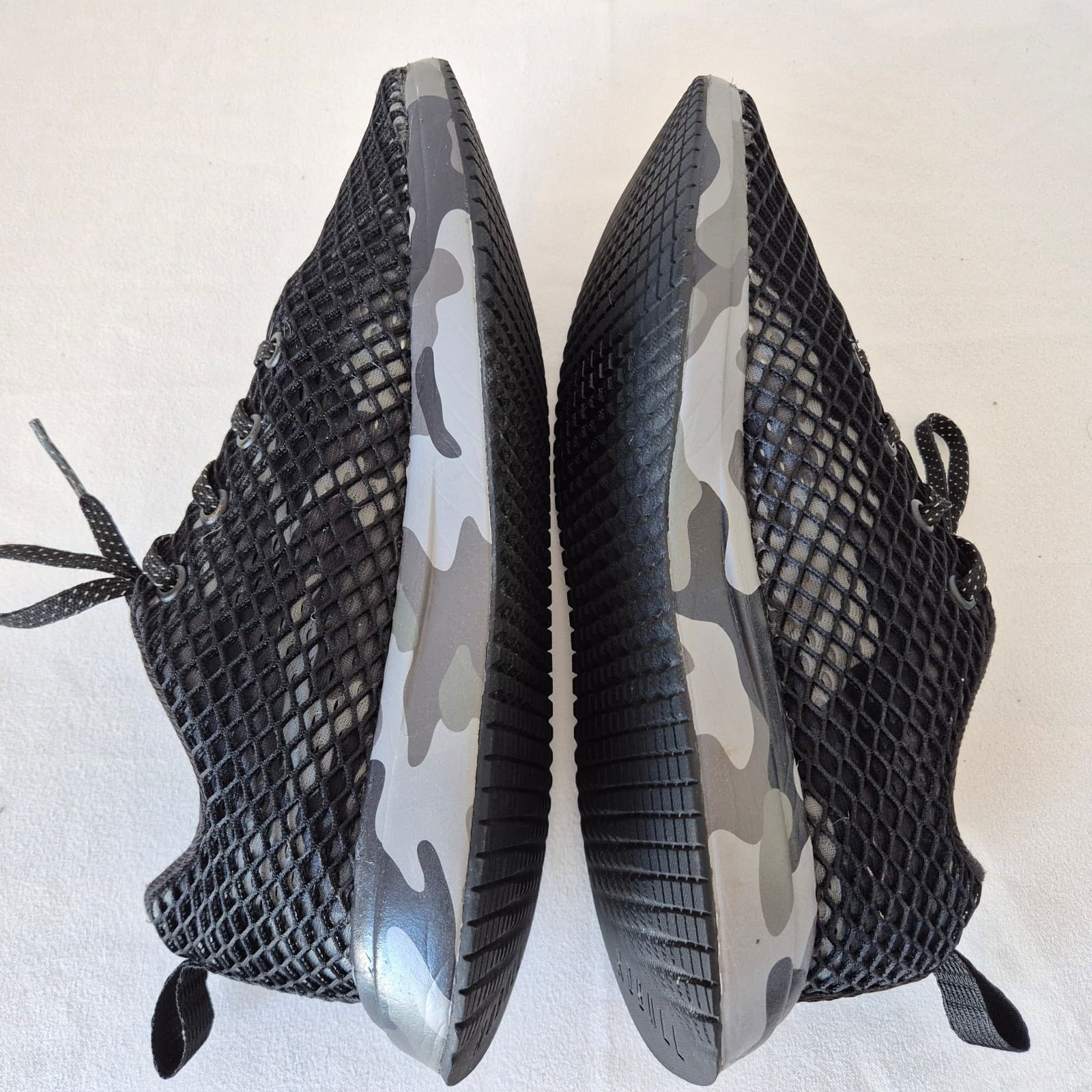 Nobull Mesh Runner Sneakers Lace-Up Flexible Support Black Camo Unisex M6.5 W8 - Thumbnail 5
