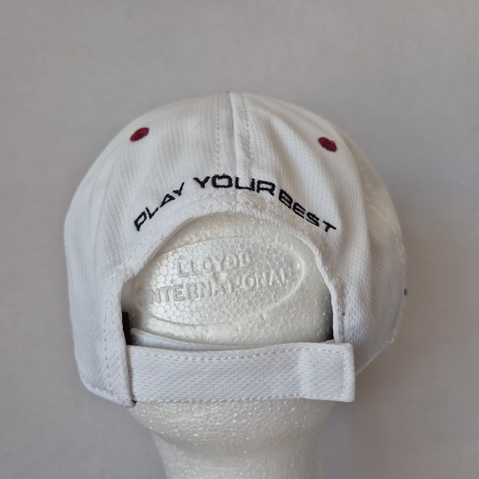 NWoT PING i15 S56 Golf Hat Cap Adjustable Hook/Loop White Red Adult One Size - Thumbnail 6
