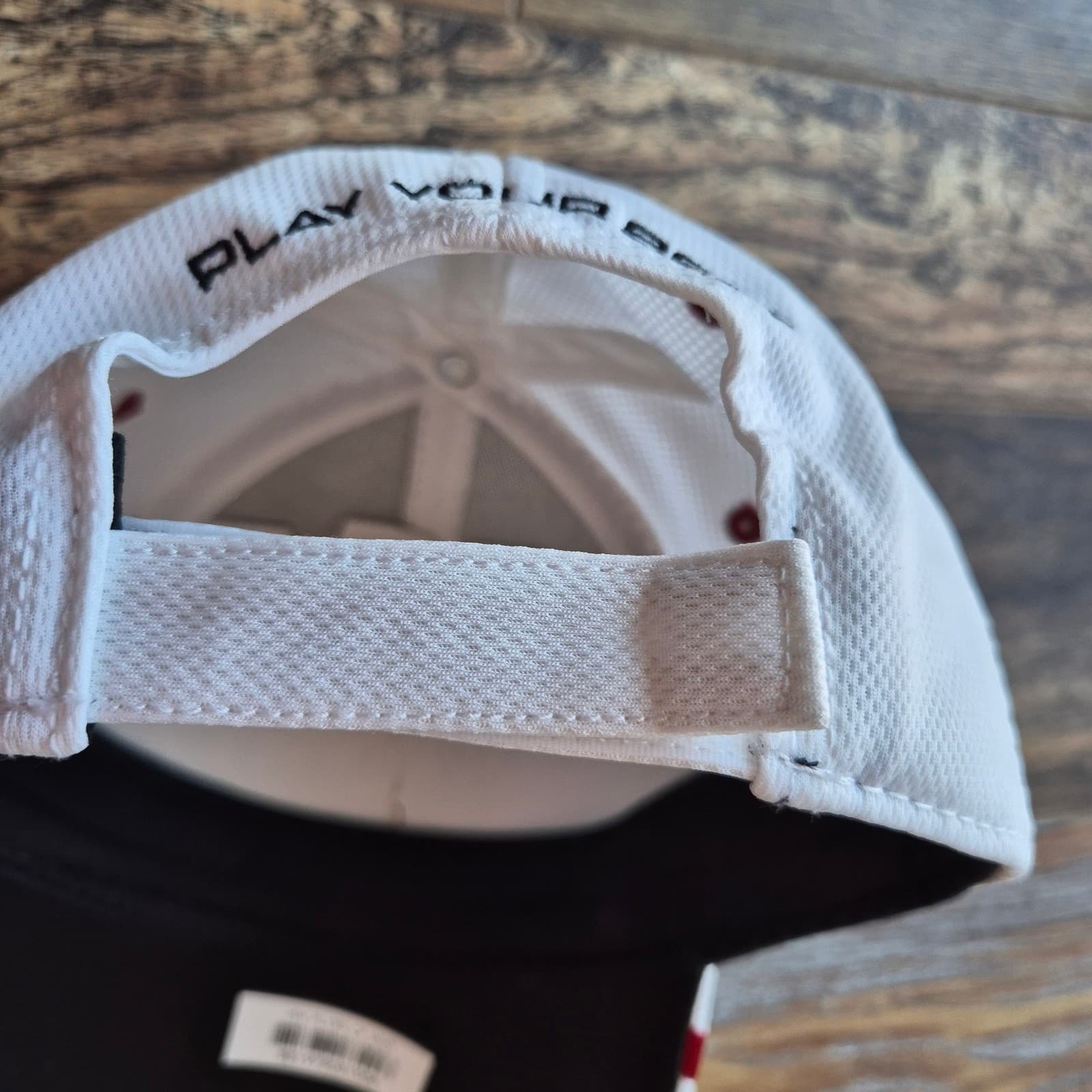NWoT PING i15 S56 Golf Hat Cap Adjustable Hook/Loop White Red Adult One Size - Thumbnail 8