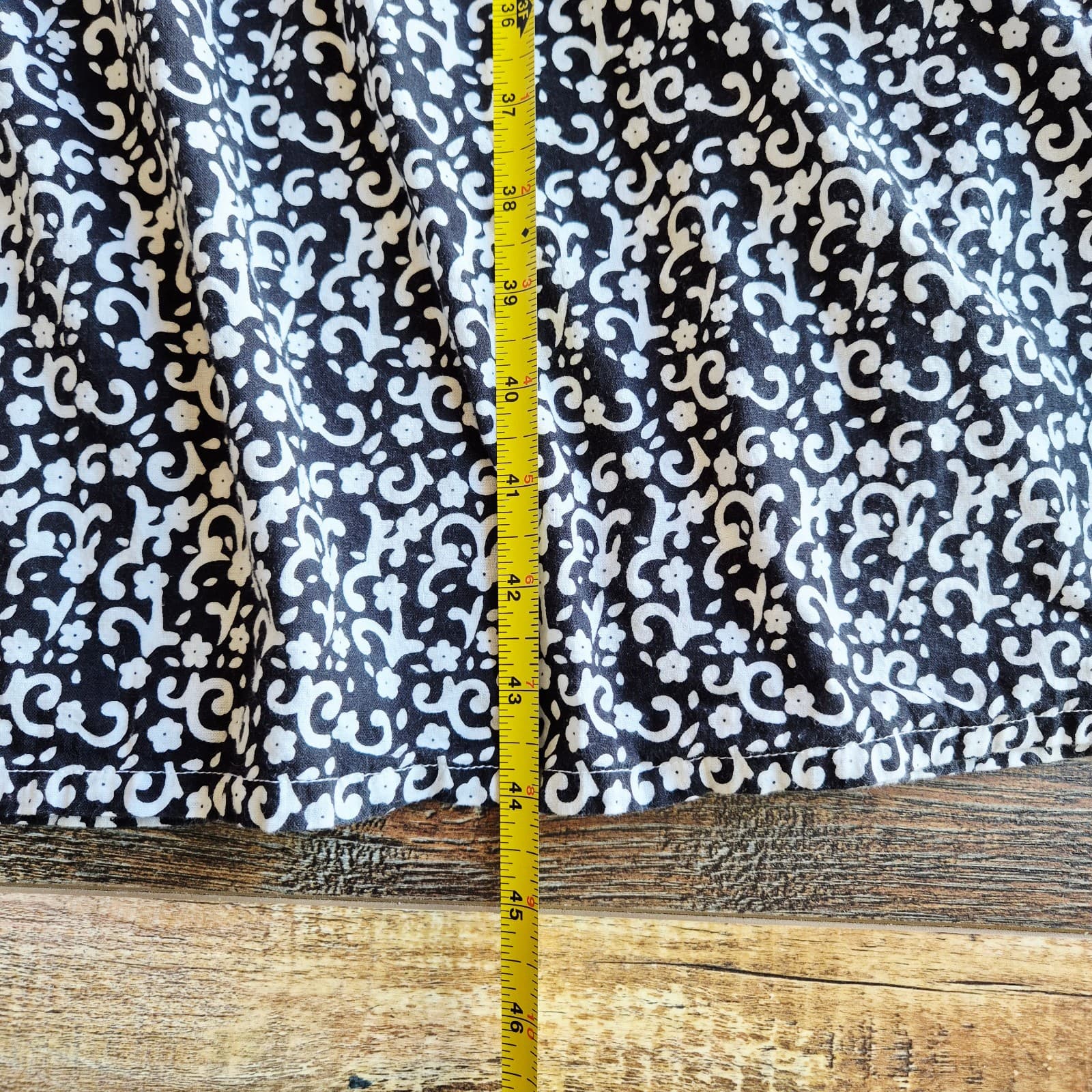 The Vermont Country Store Sz.3X Cotton Tiered Lounger House Dress Short Sleeve - Thumbnail 11