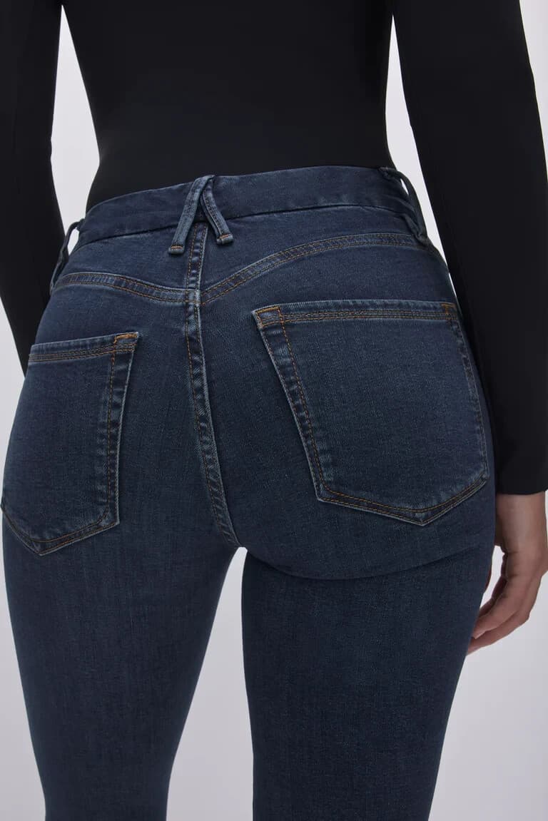 Good American Good Legs Skinny High Rise Jeans Zip Stretch Blue Women's 27 - Thumbnail 5