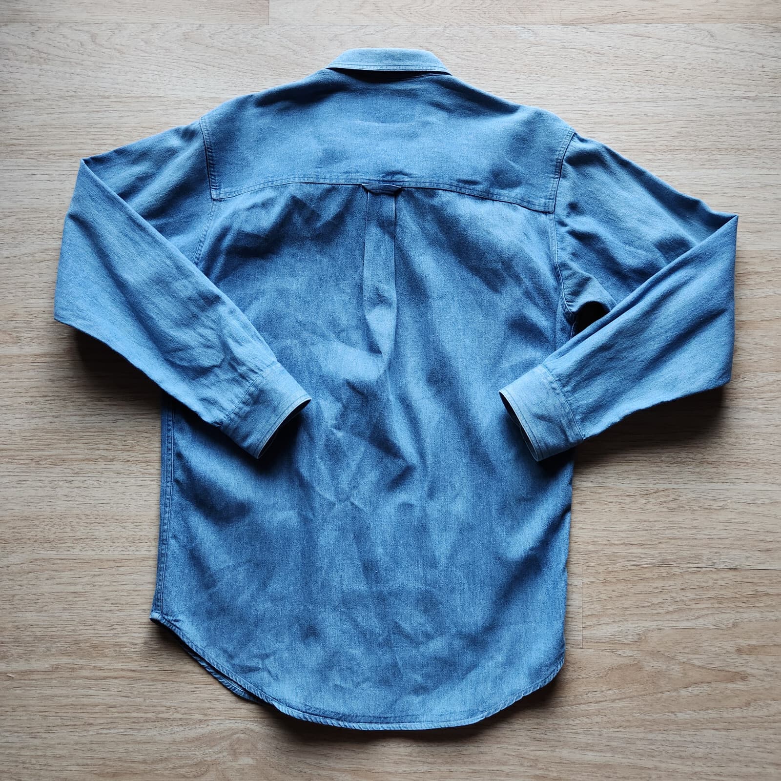 Vintage Ralph Lauren Chaps Denim Button-Up Shirt Long Sleeve Pocket Men's 15 1/2 - Thumbnail 4
