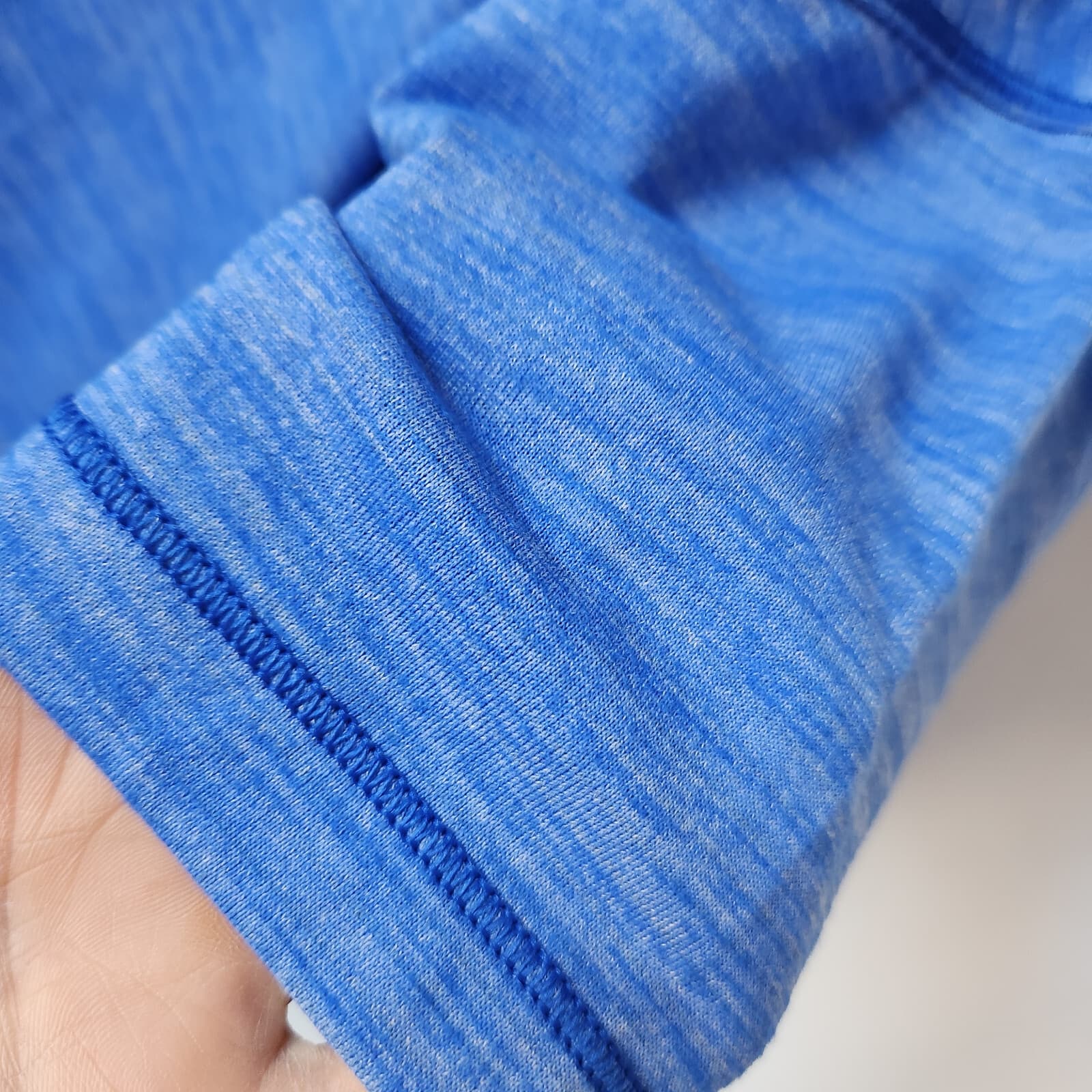NWoT Lululemon $68 Run It Out Tee Short Sleeve Heathered Cerulean Blue Women's 4 - Thumbnail 6