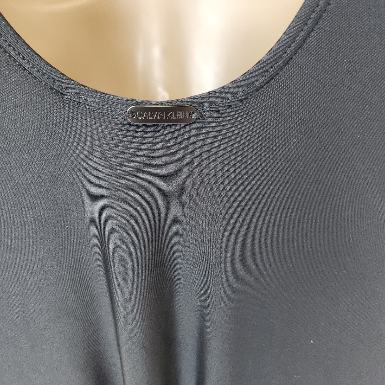 Calvin Klein One Piece Swimsuit Deep V-Neck Cut-Out Bra-Padded Black Women's XS - Thumbnail 6