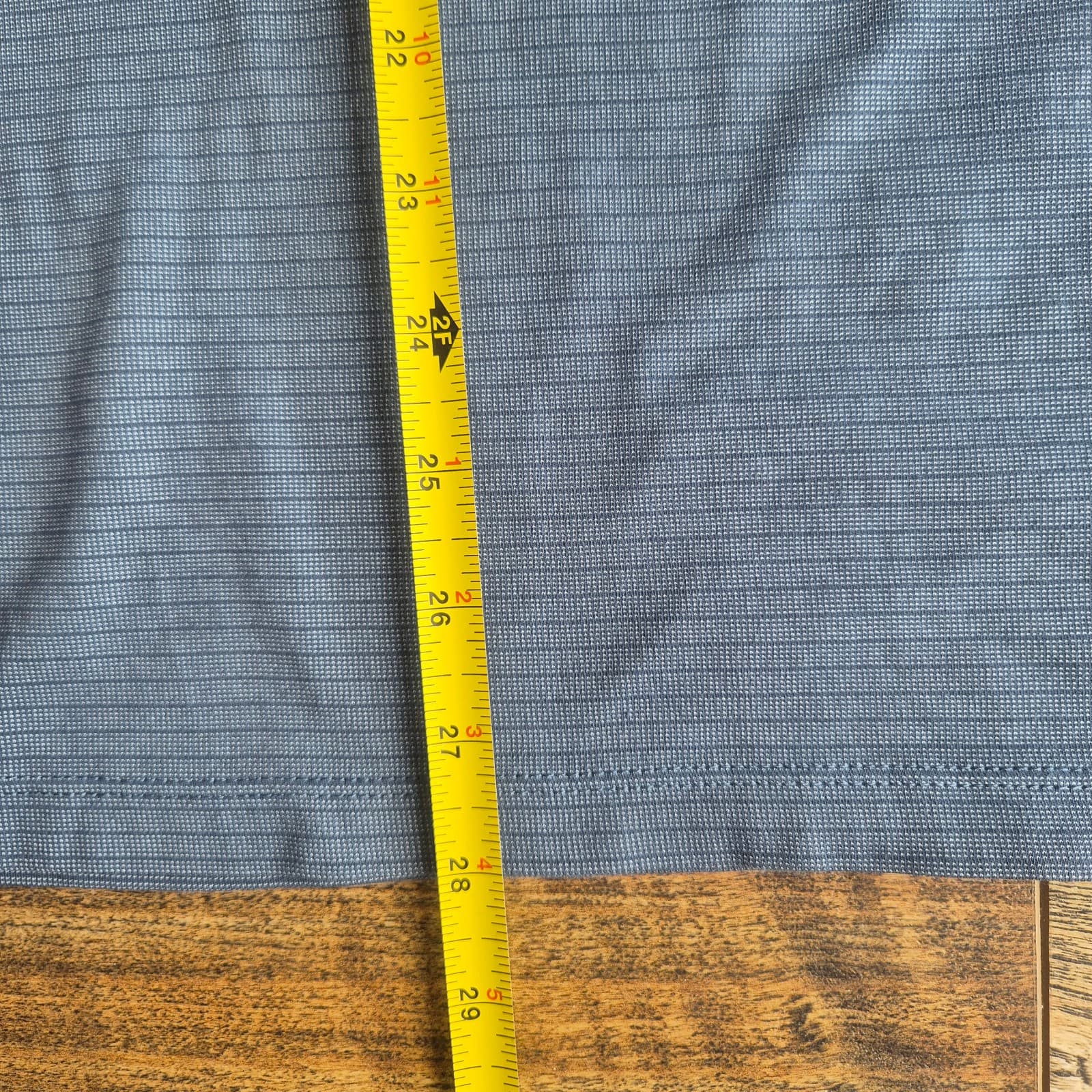 Robert Barakett Greenbow Long Sleeve Polo Shirt Texture Blue Grey Men's XL - Thumbnail 10