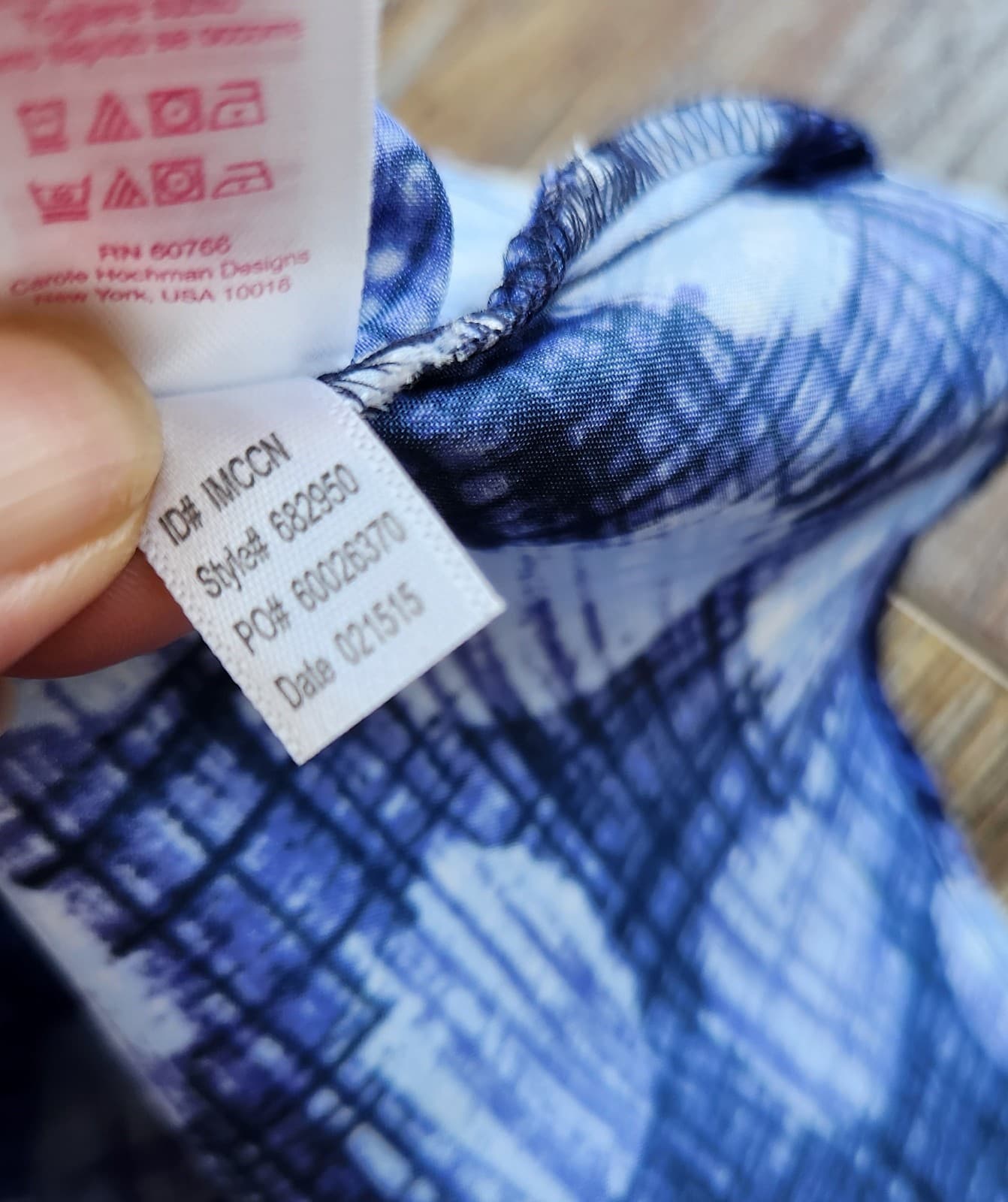 Oscar De La Renta Pink Label Chemise Satin Slip Night Gown Blue Polka Dot Sz.M - Thumbnail 8