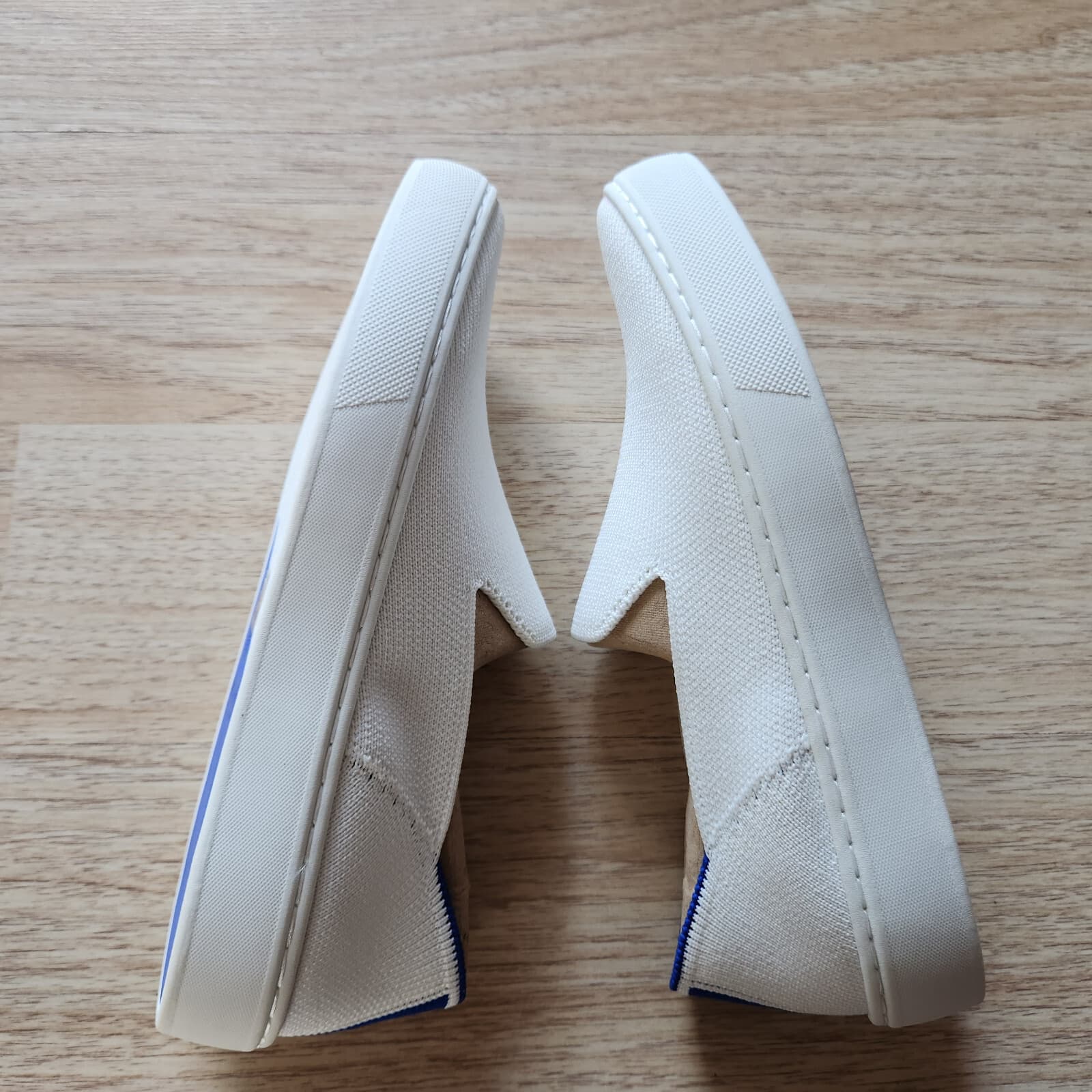 NWOB Rothy's The Original Slip On Sneaker Soft Flexible Bright White US5 $119 - Thumbnail 9