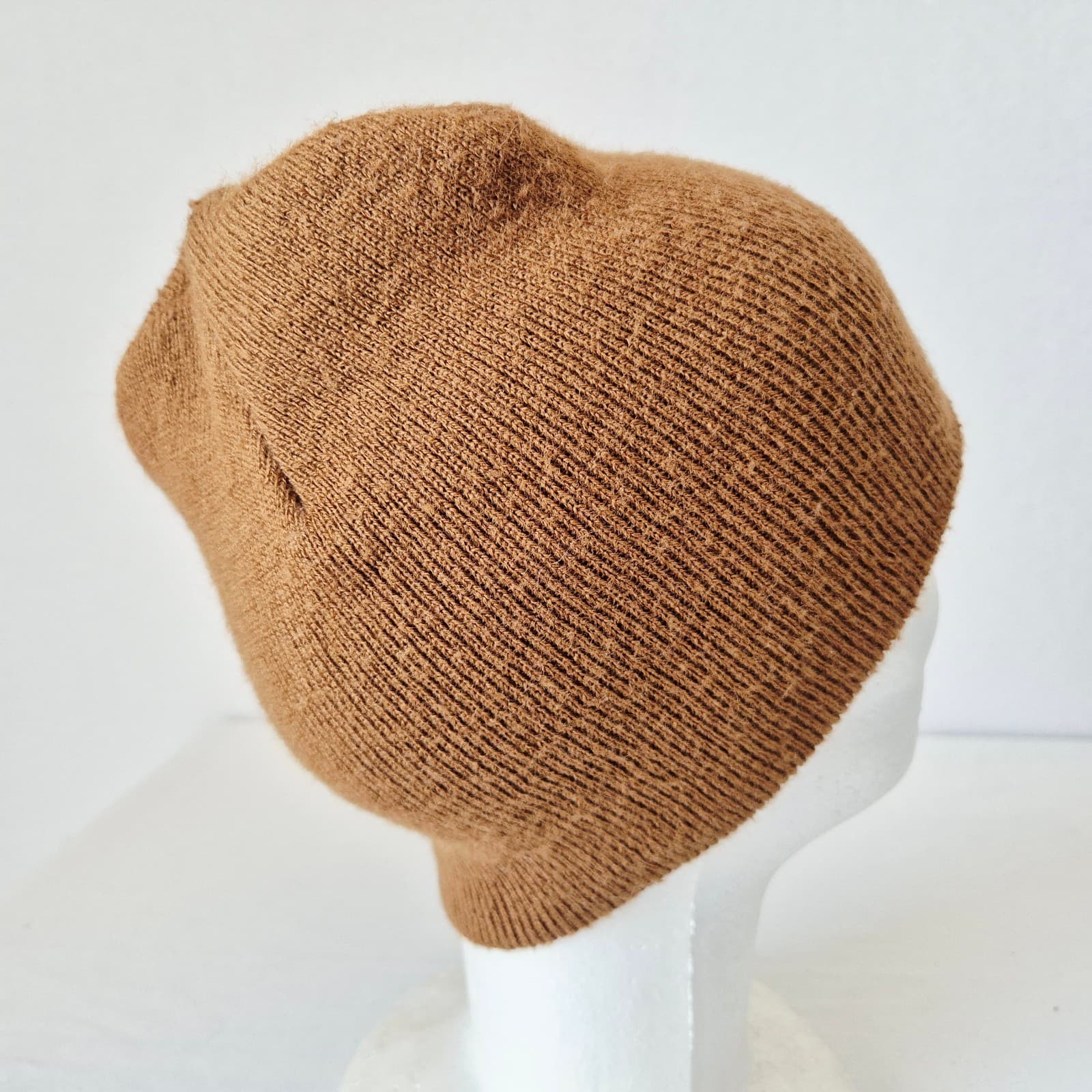 Vintage Carhartt Made in USA Acrylic Rib-Knit Beanie Work Winter Brown Men's O/S - Thumbnail 6