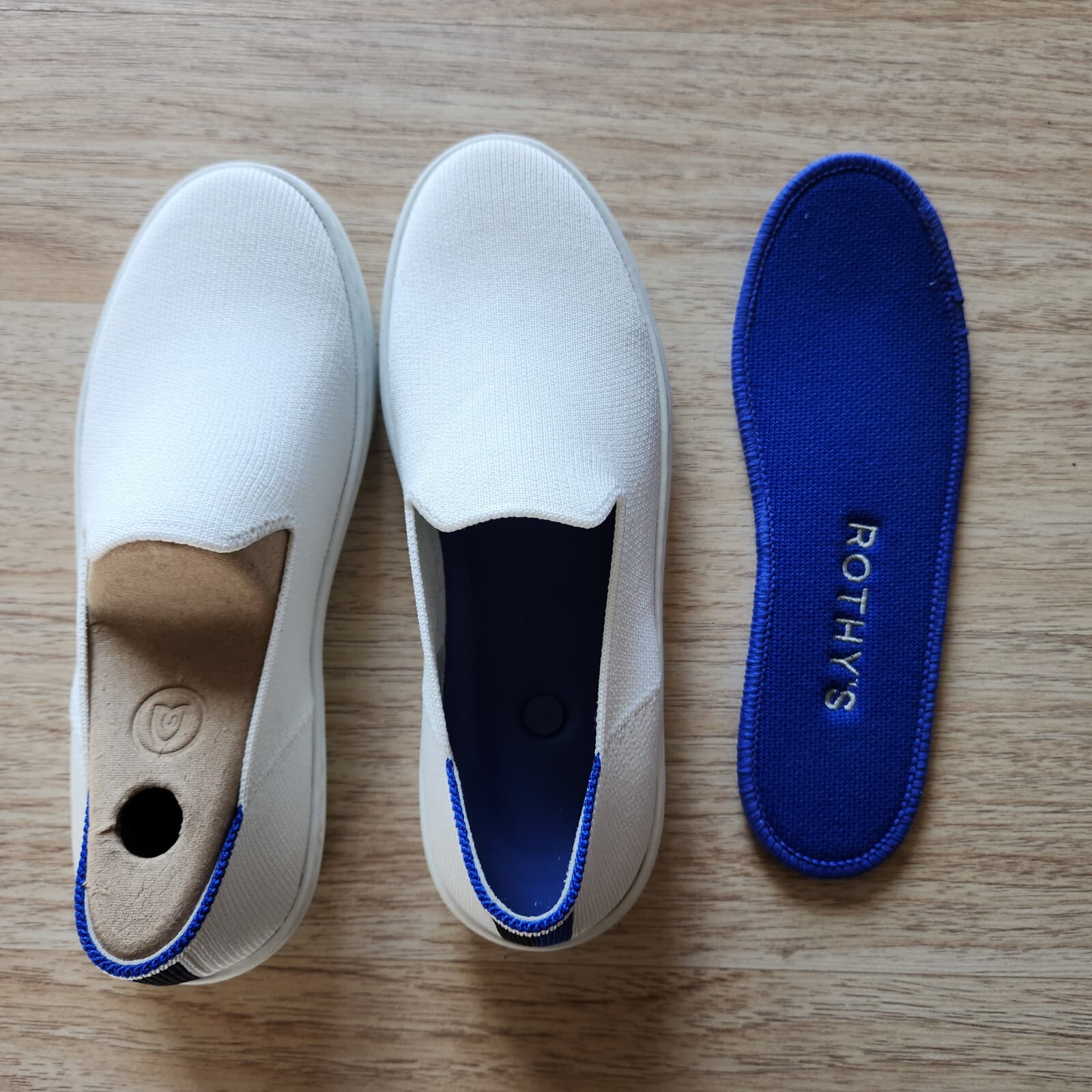 NWOB Rothy's The Original Slip On Sneaker Soft Flexible Bright White US5 $119 - Thumbnail 12