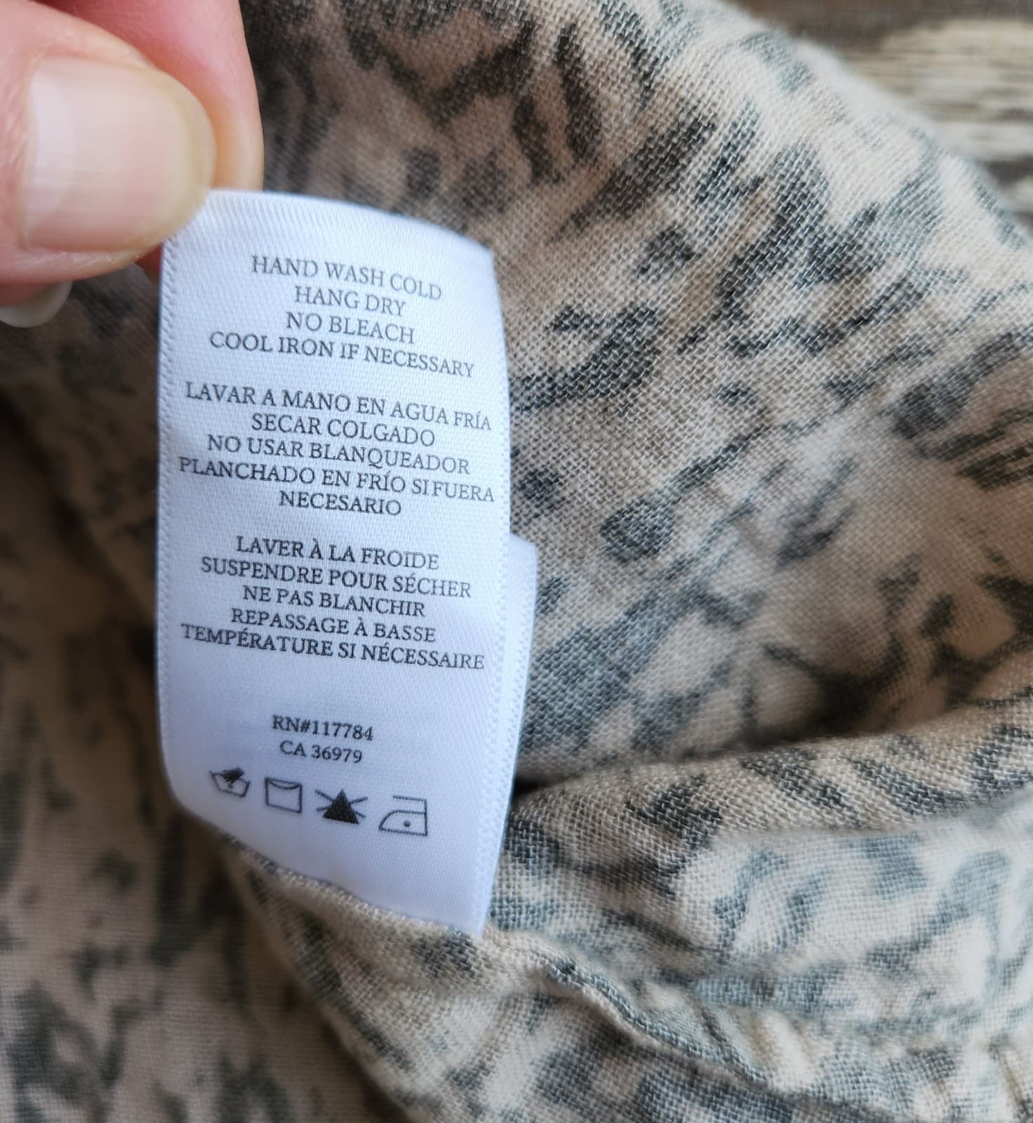 Rails Angelina Linen Blend Mini Dress Smocked-Waist Brown Abstract Texture Sz.XS - Thumbnail 13